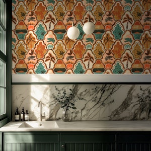 Bohemian Tiles Earth tones