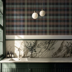 Modern Checkered Gray Shadows and Orange