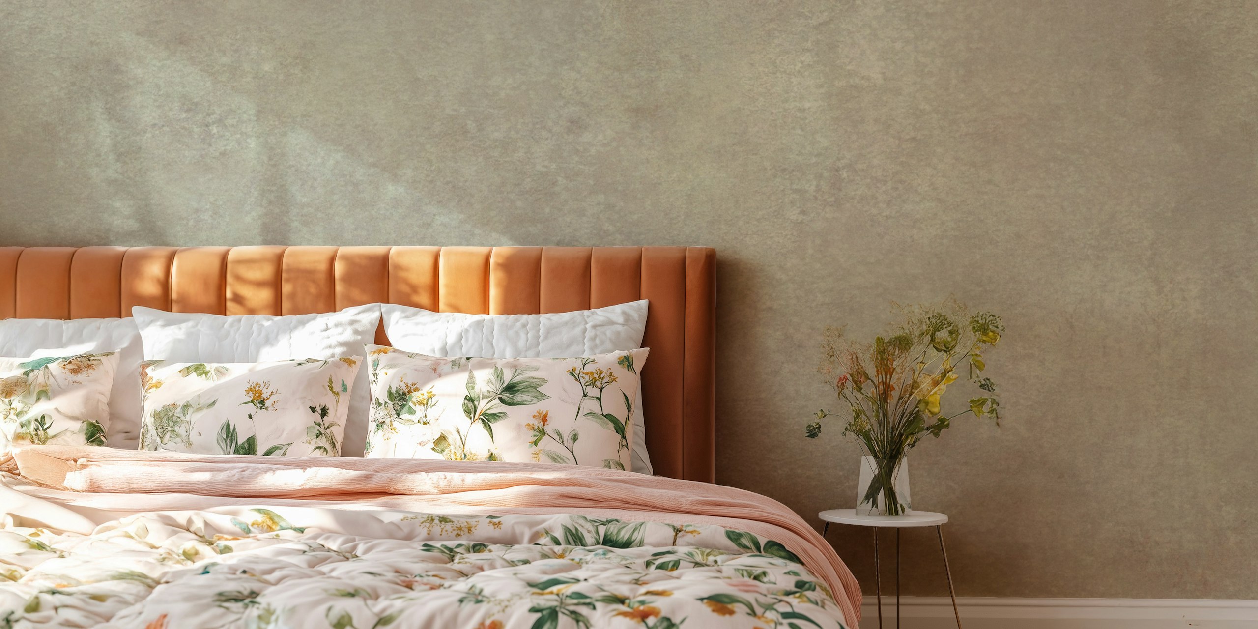 Sueded Leather Forever wallpaper in a room