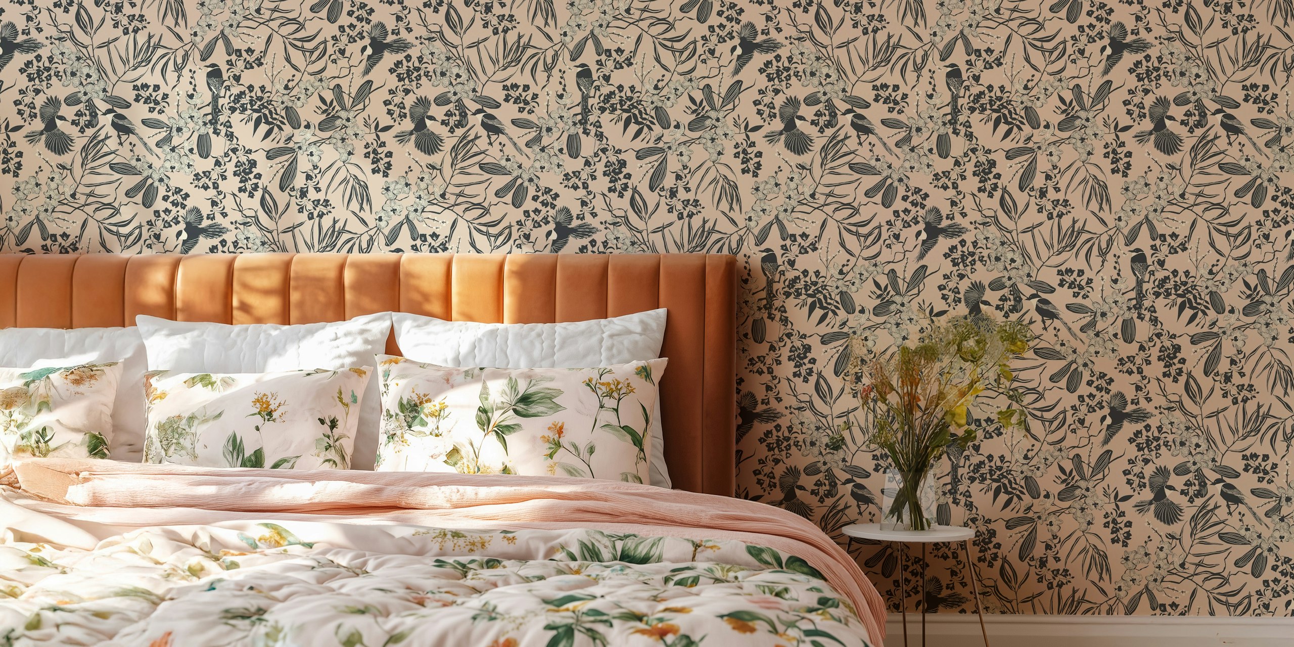 Magpie Floral Blooms in una stanza