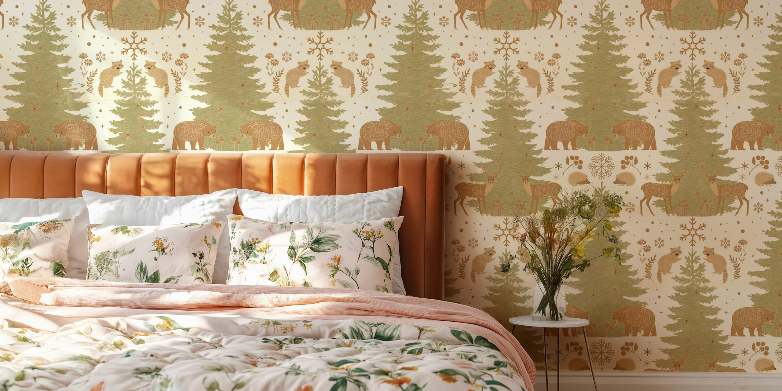 Design tapety Cozy Cabin Wildlife