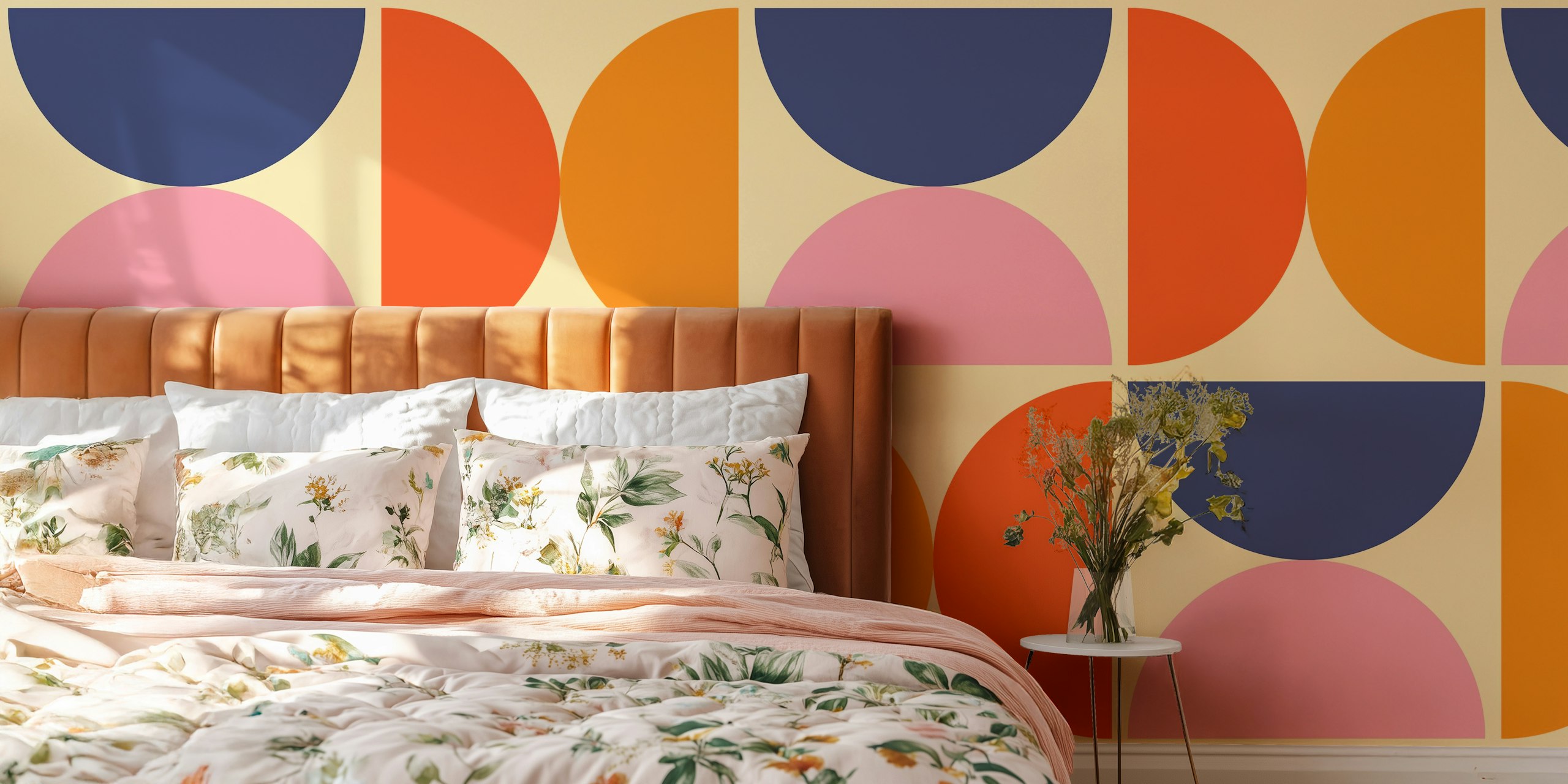 Papel pintado Semicircles en una habitación con estilo