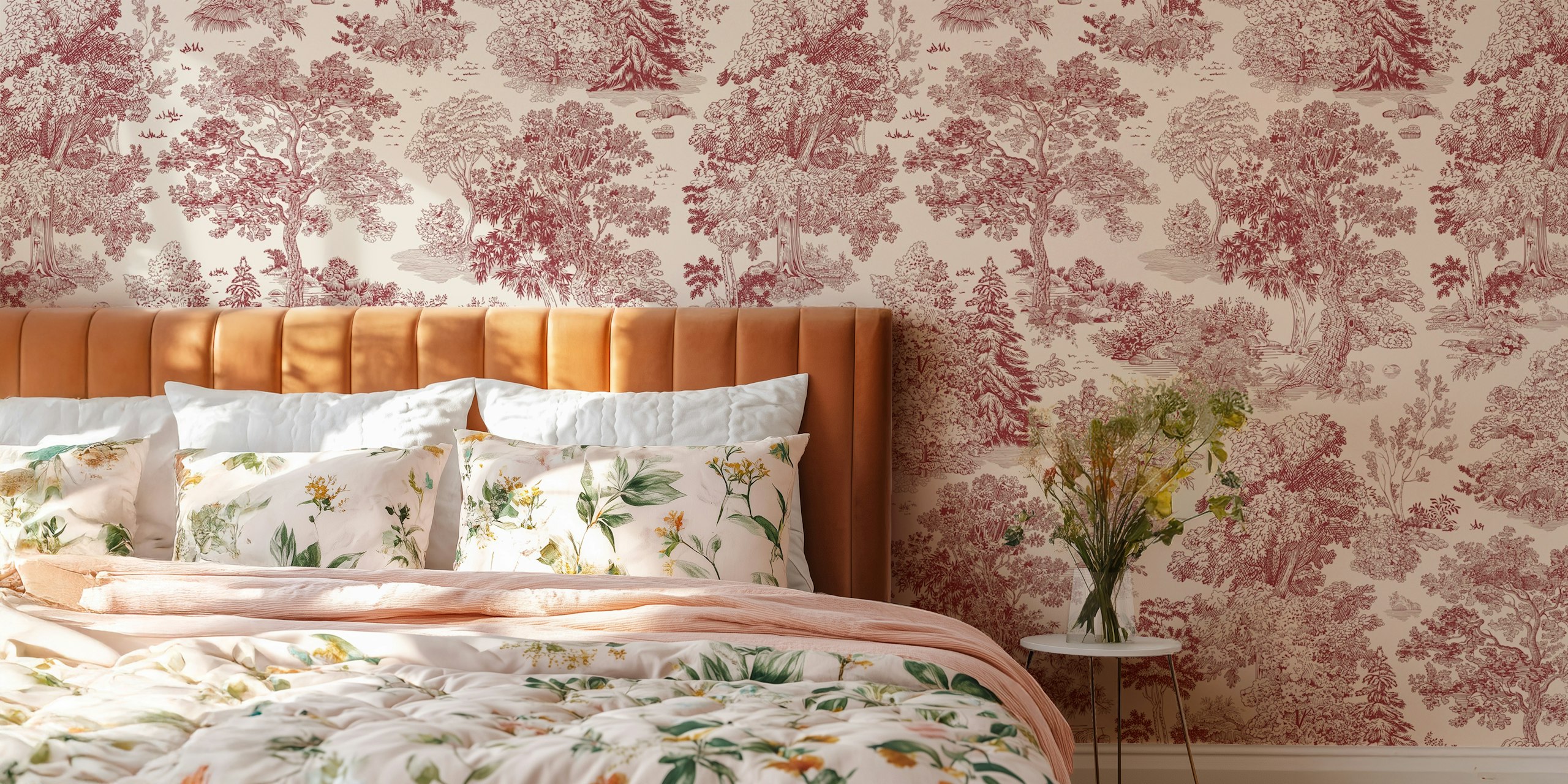 Rosewood Forest Dream wallpaper in a room