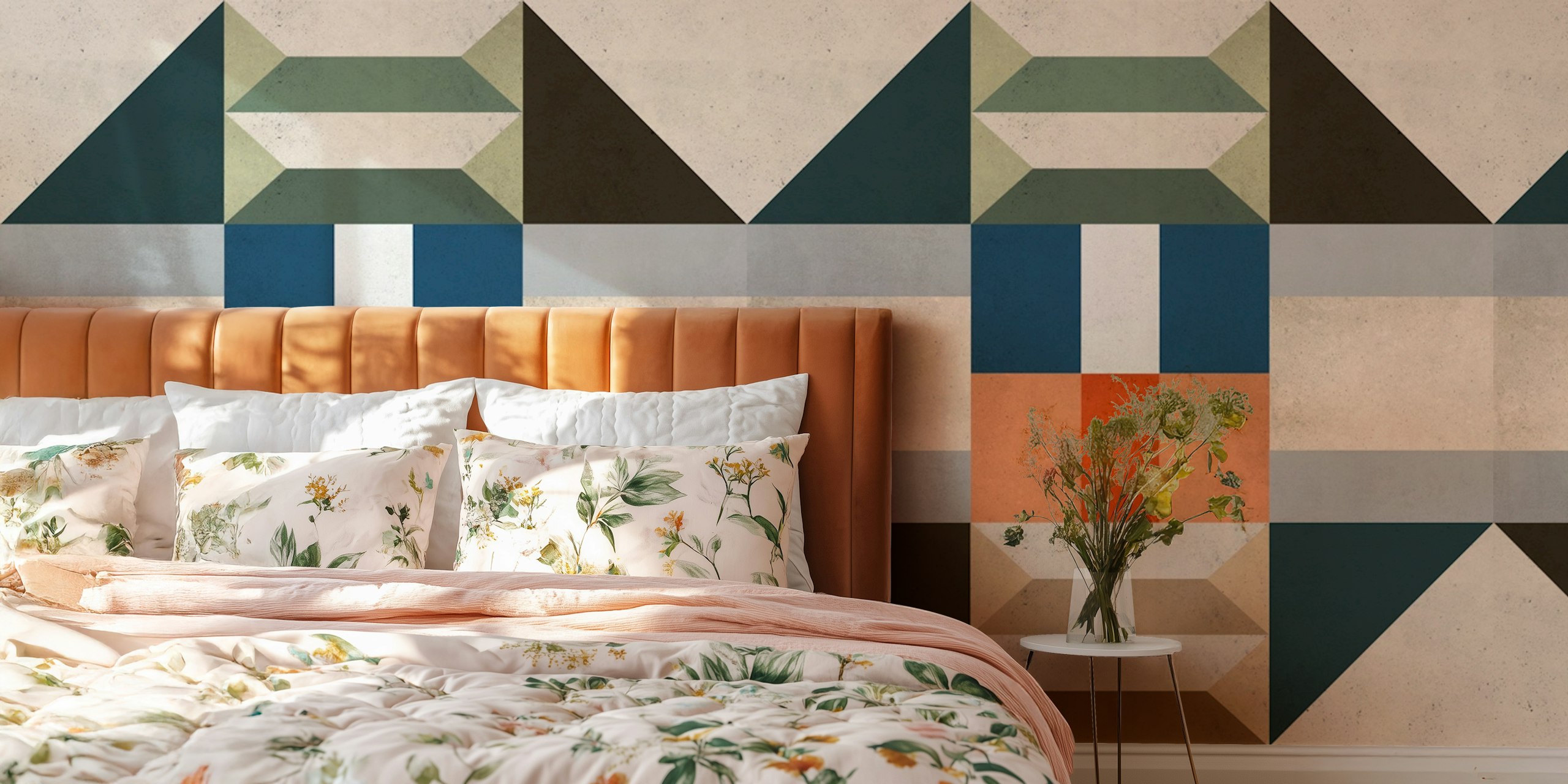 Retro Tile Vibe tapetti huoneessa