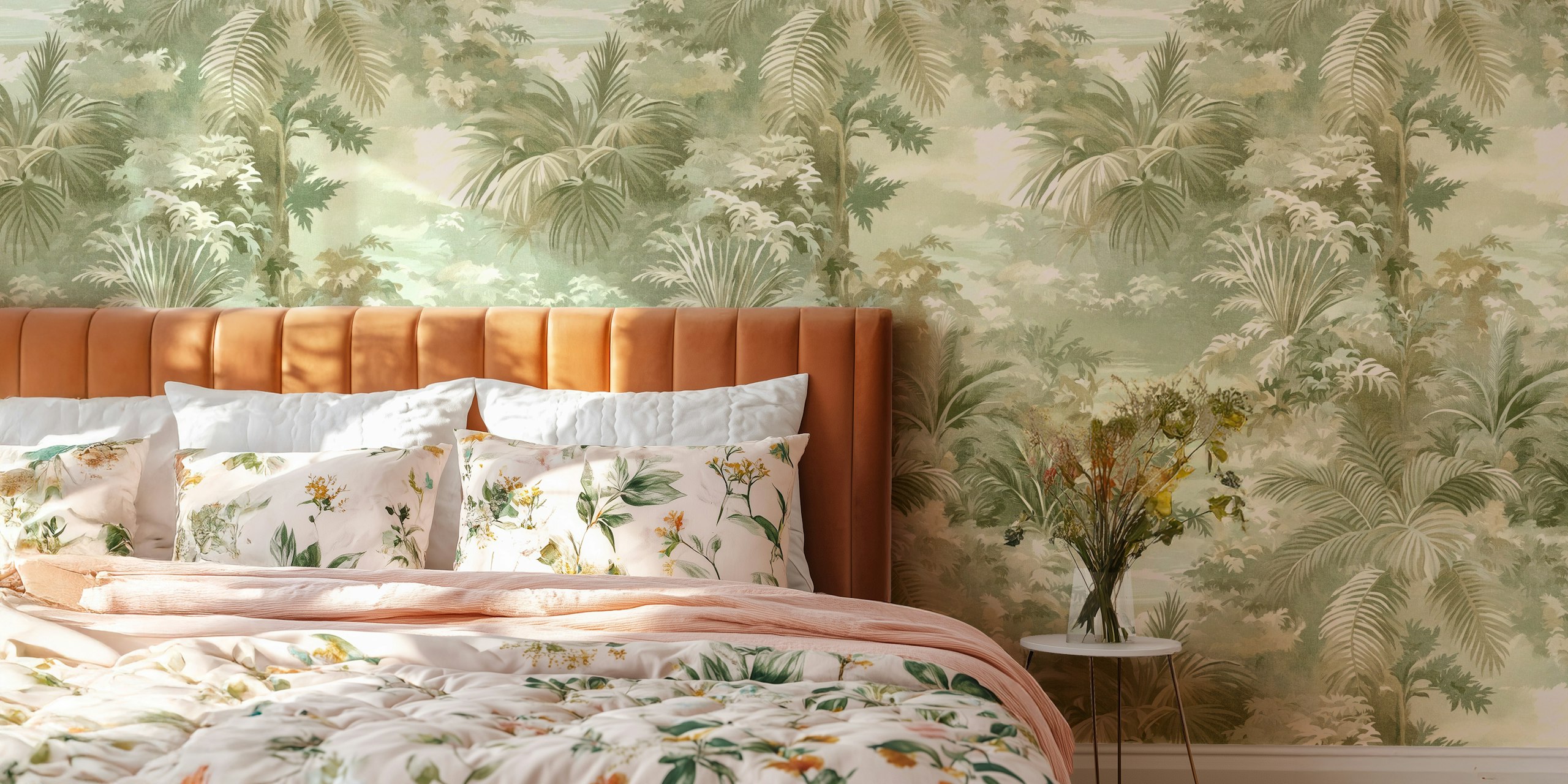 Soft Lush Canopy Classic wallpaper in a room