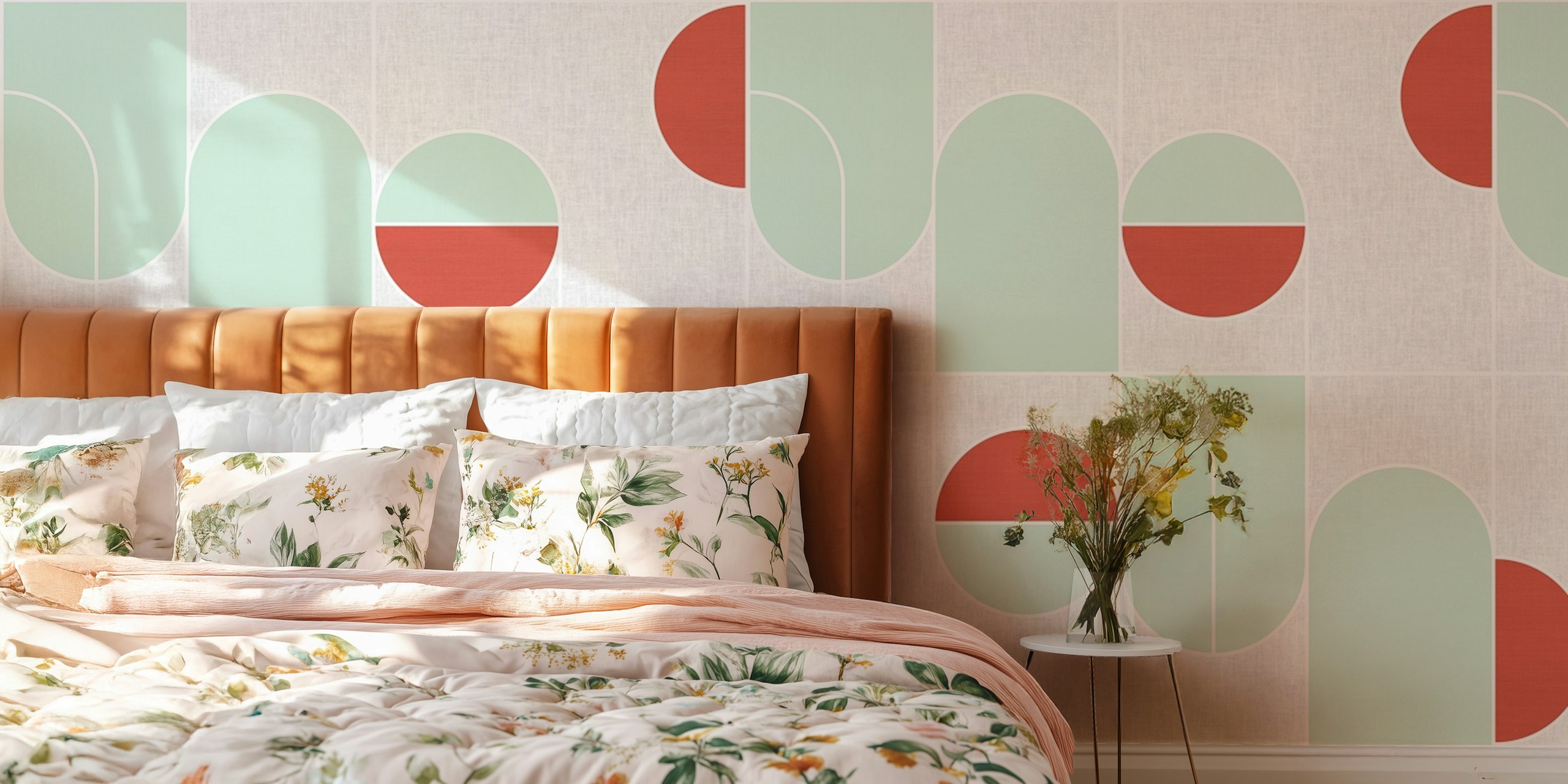 Geometric 18 veggdesign i et rom