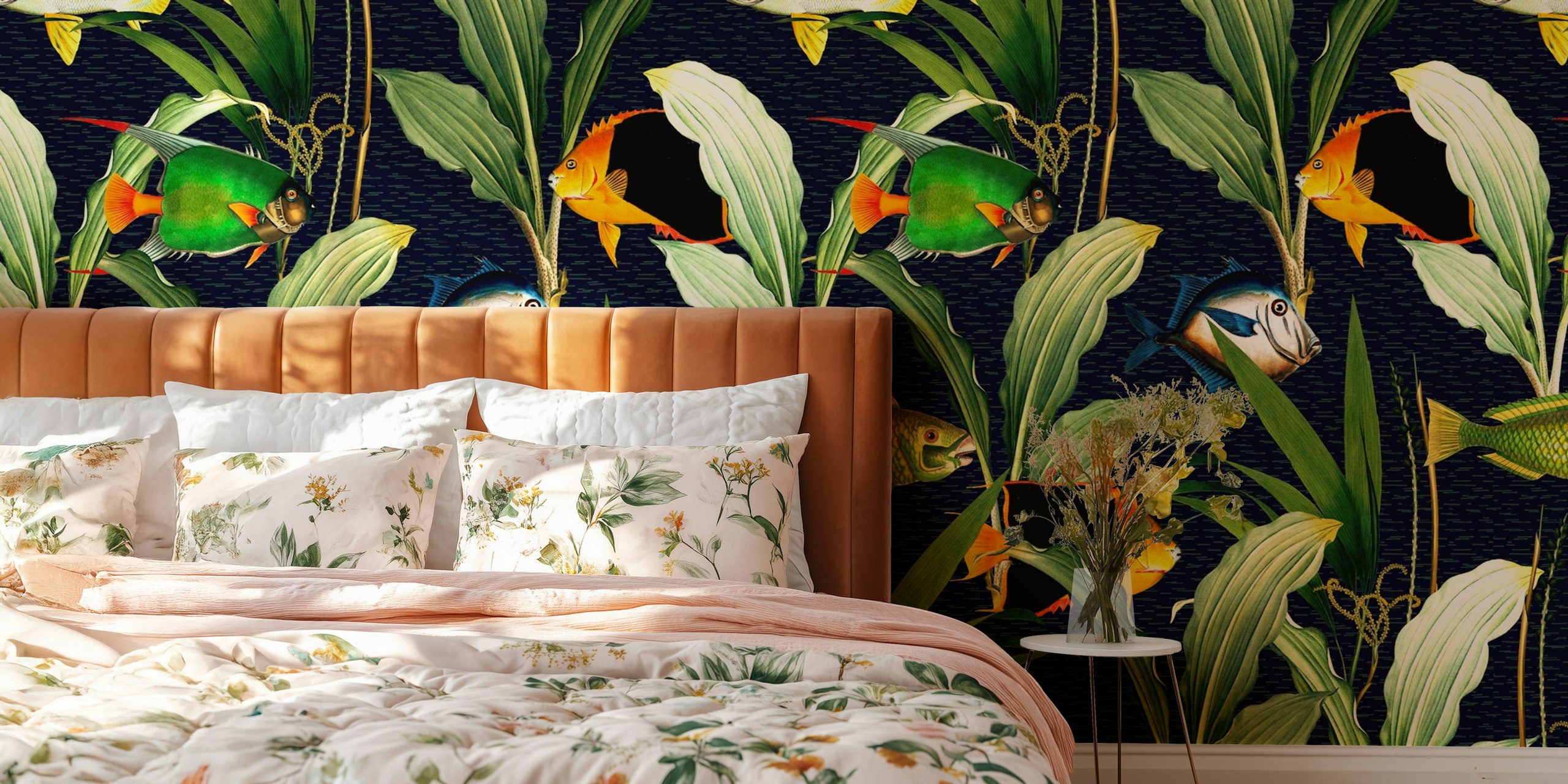 Papel de parede Undersea greenery em um quarto