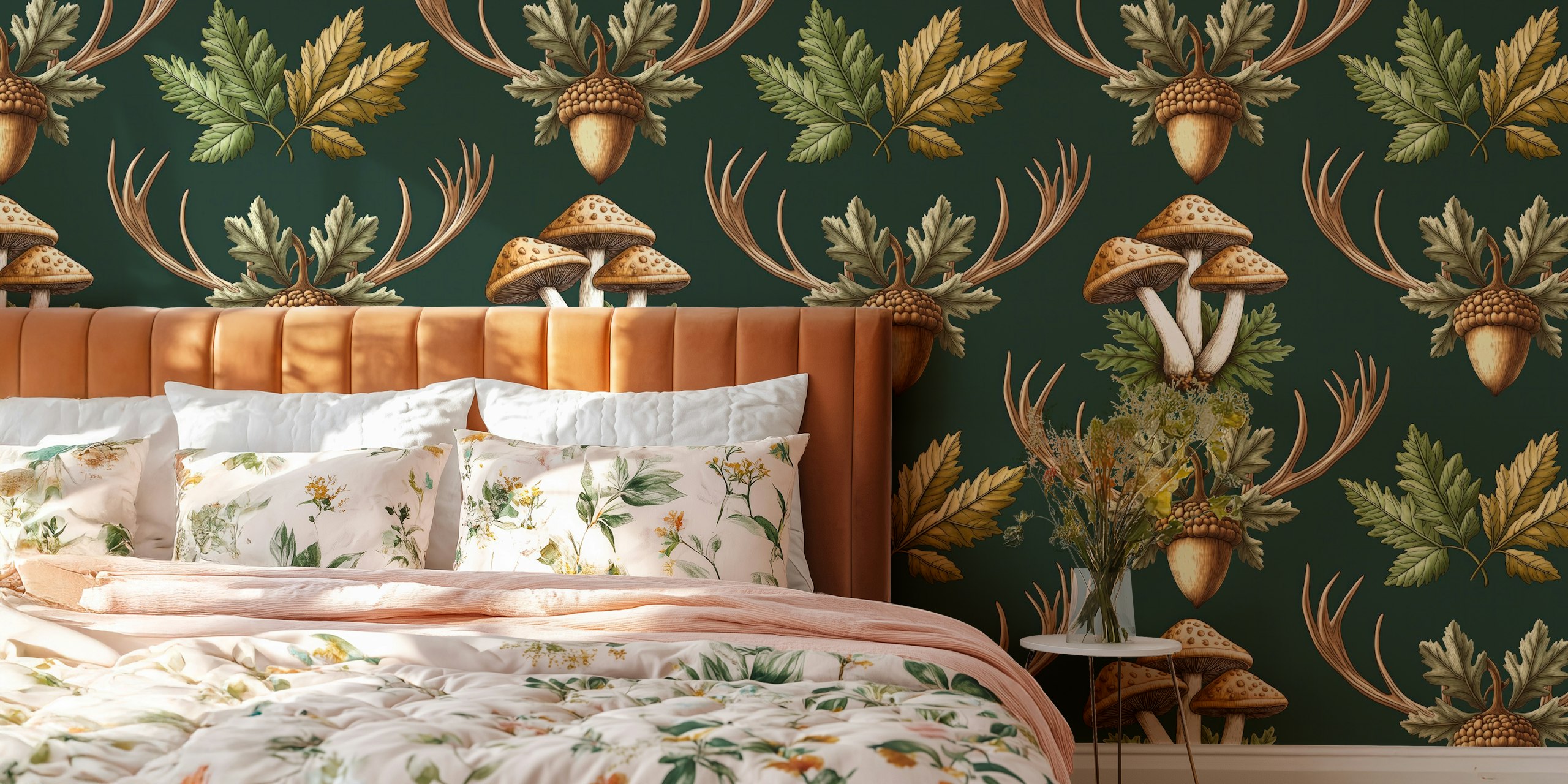 William Morris Vintage Forest Vibes wallpaper design