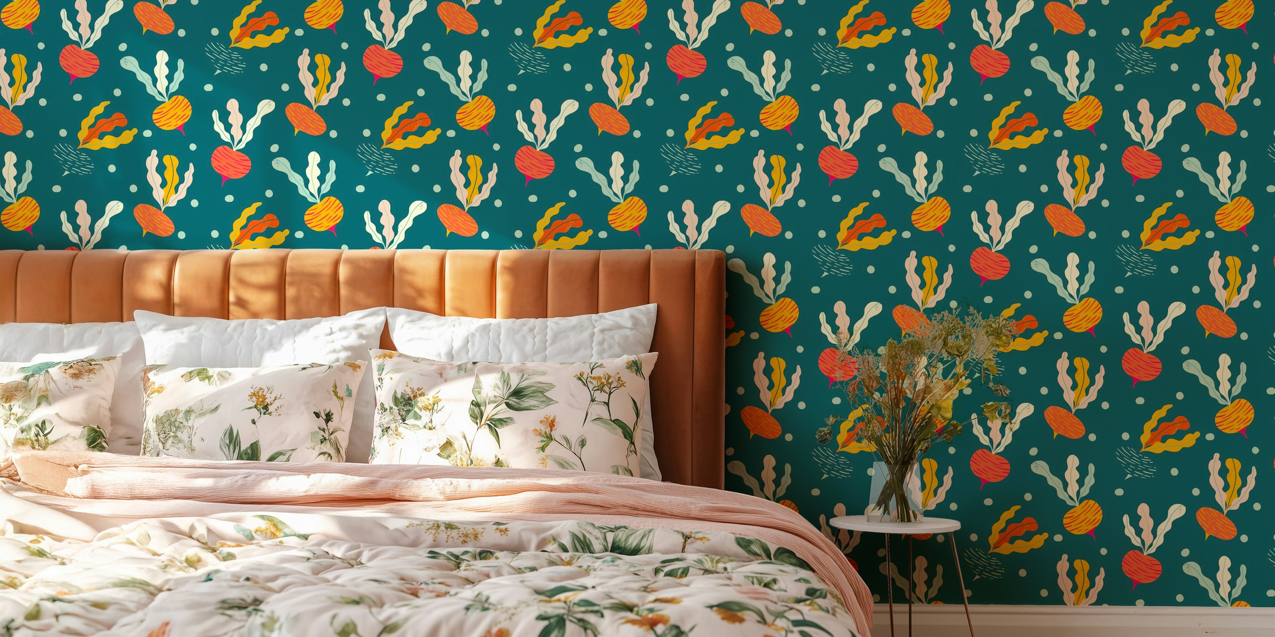 happy tumbling turnips wallpaper vist i et rum