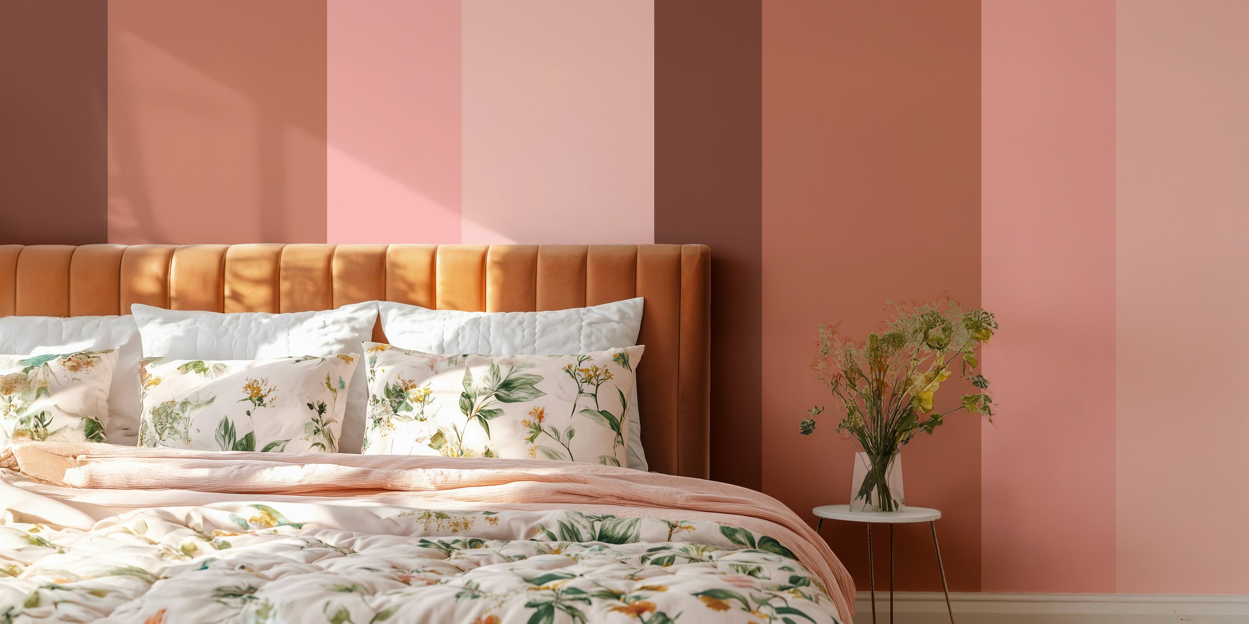 Simple Blush Pink Surface Wall Mural