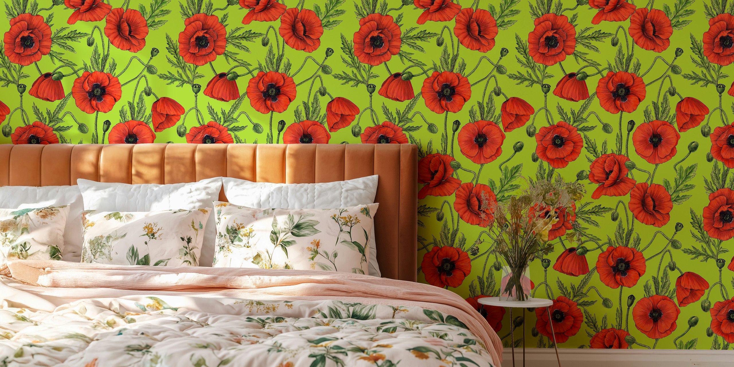 Tapeta Poppies v místnosti