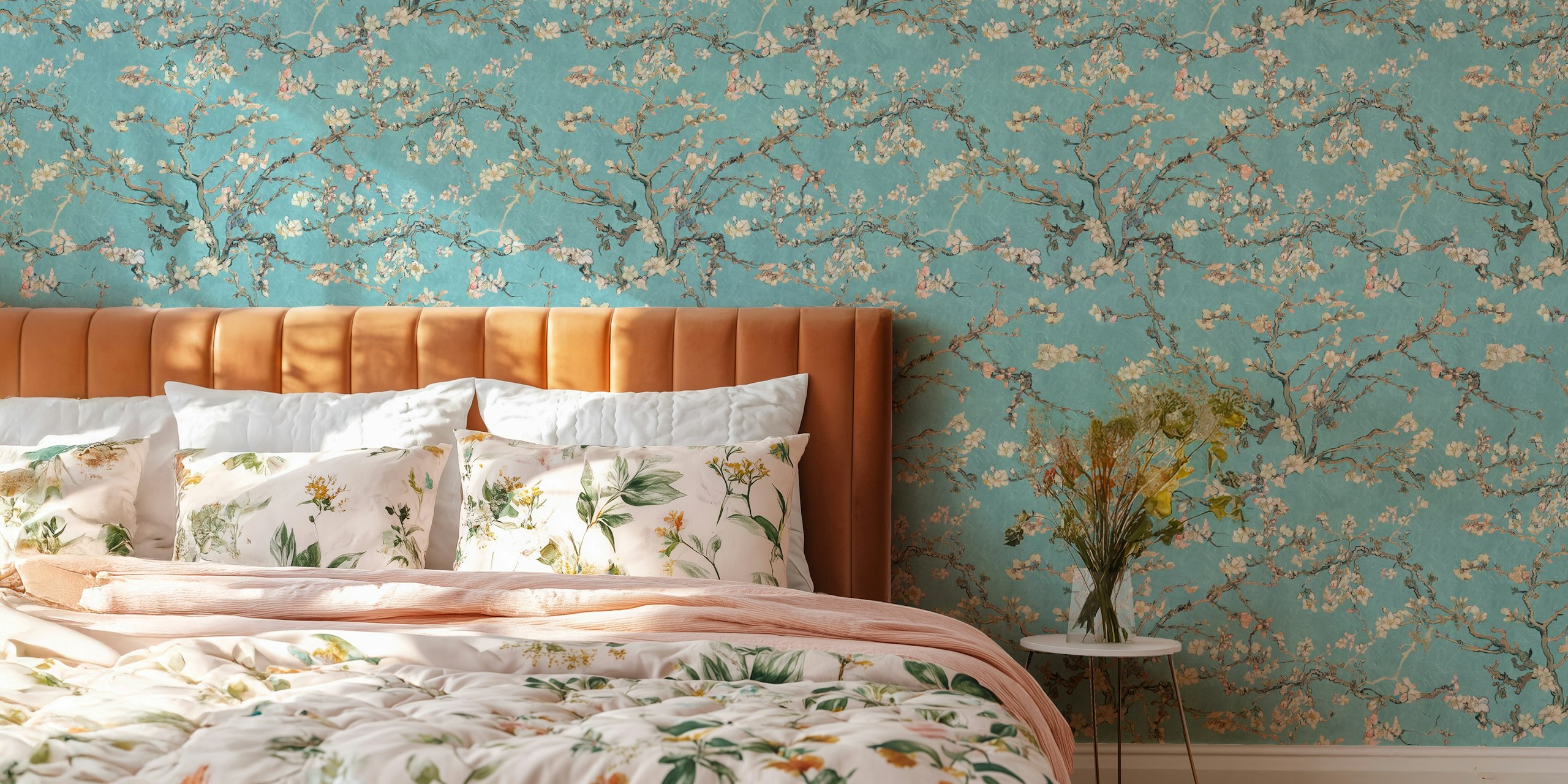 Tapeta Van Gogh Almond Blossom w pokoju