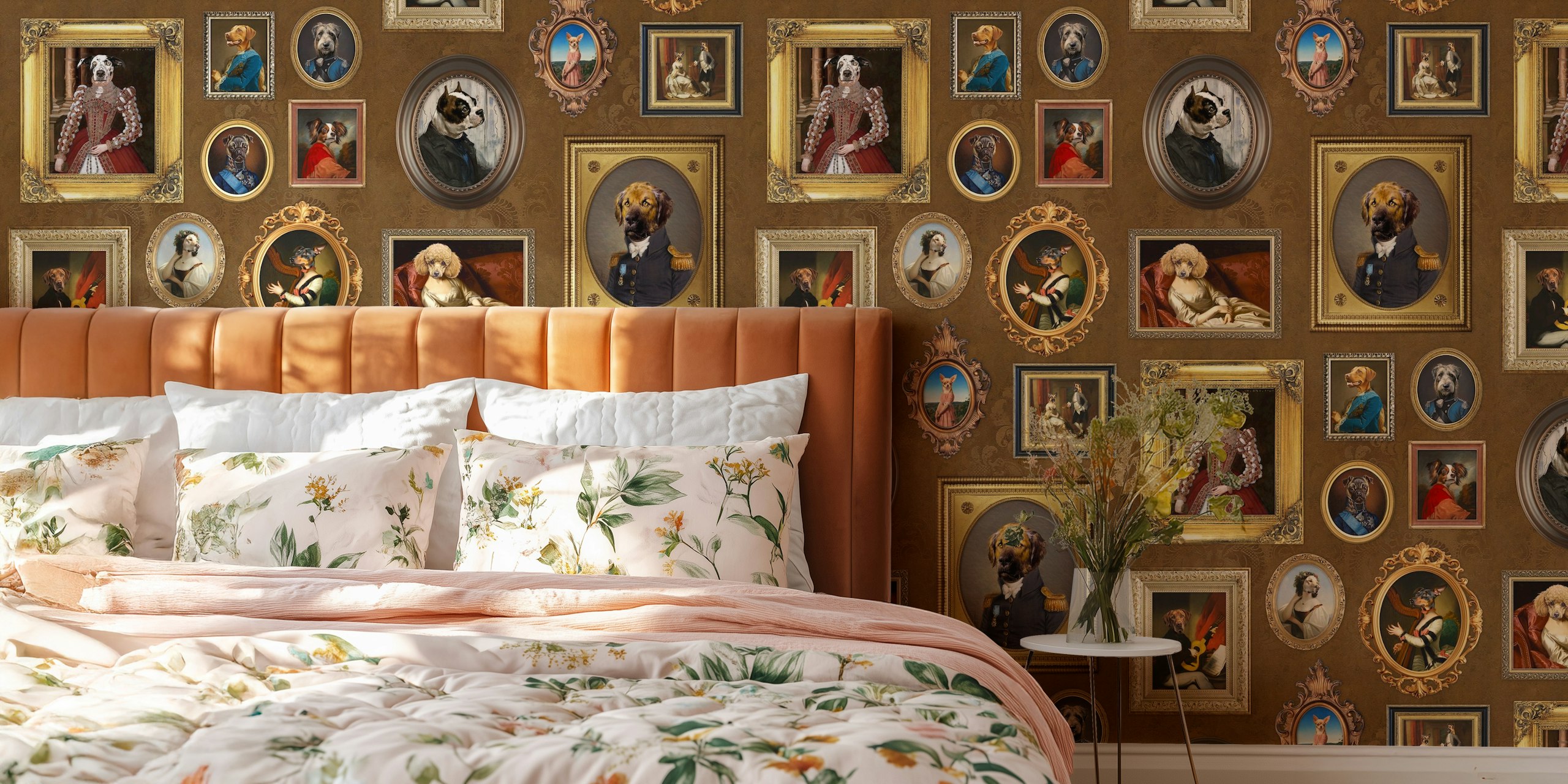 Carta da parati Dog Lovers Portrait Collection in una stanza