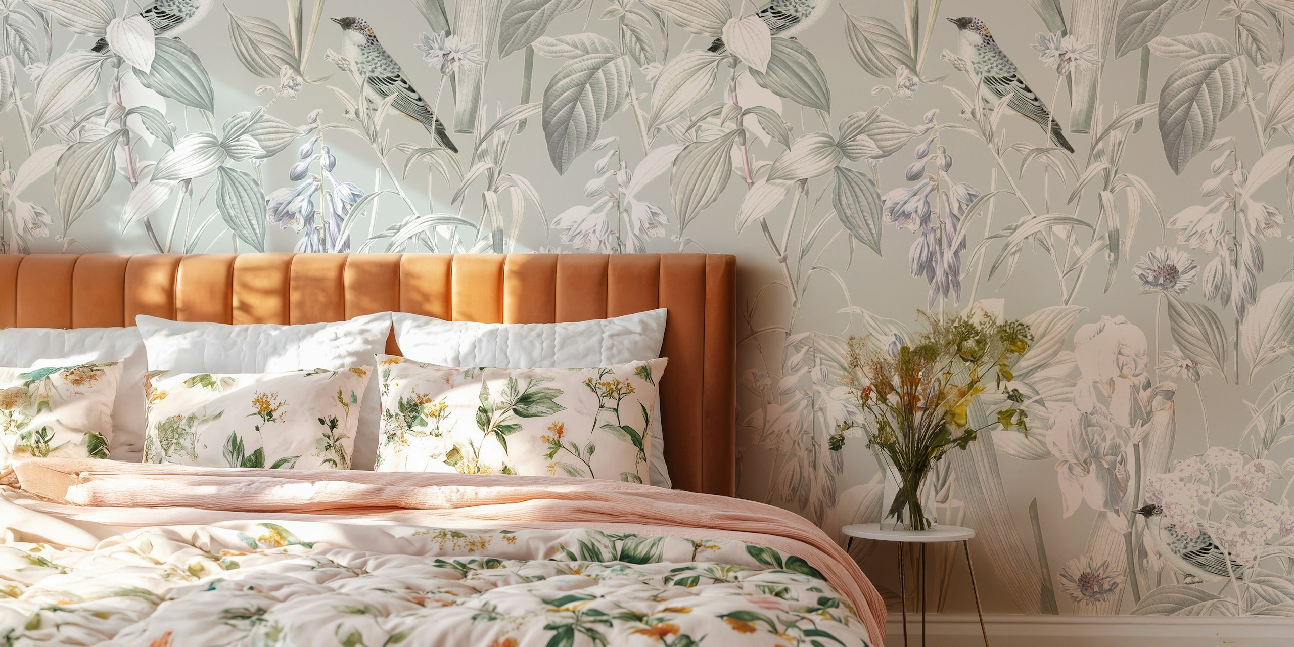 Papier peint Botanic Fiorenzo 05 dans une pièce stylée