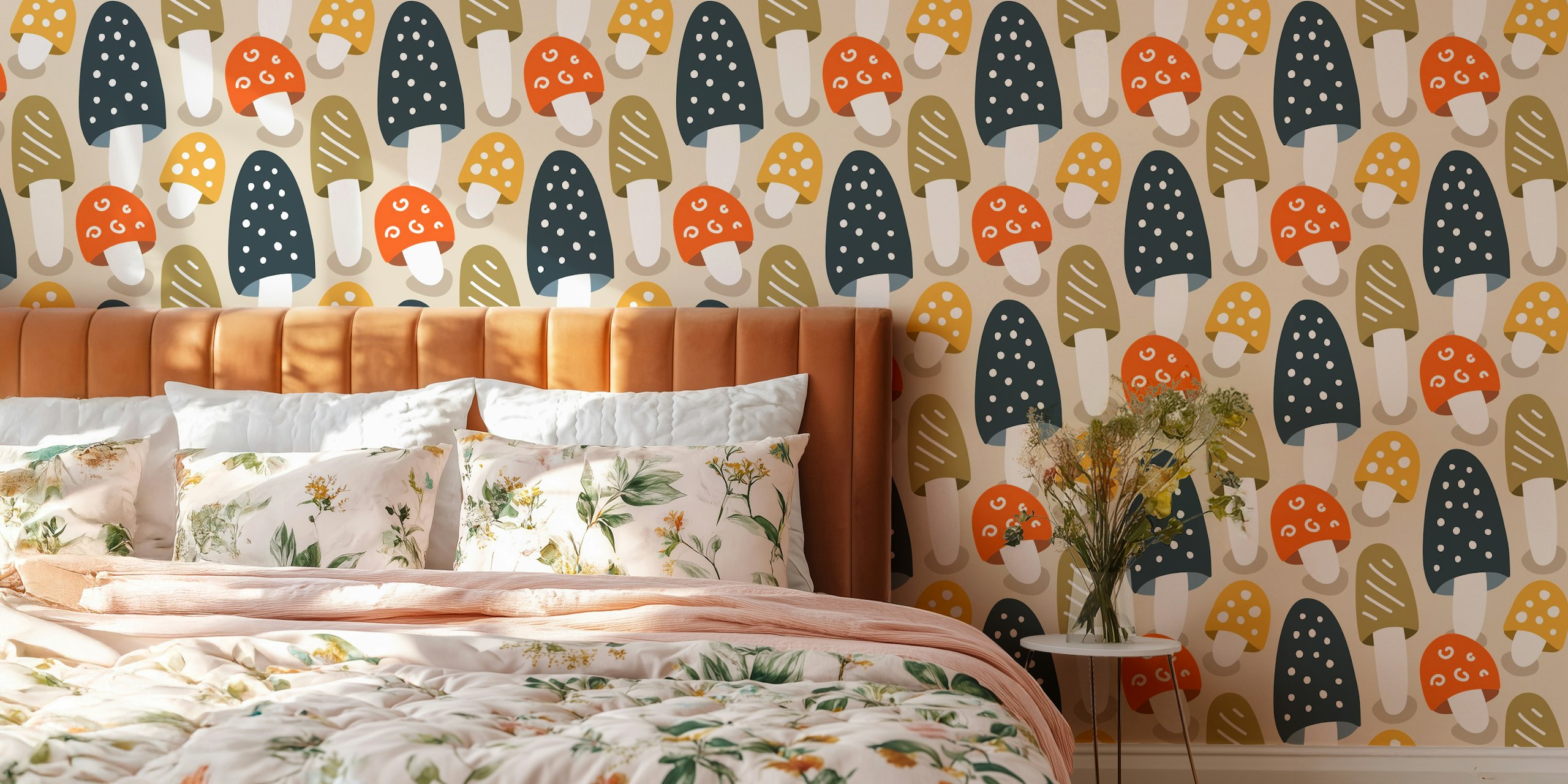 Tapeta Playful mushrooms u sobi