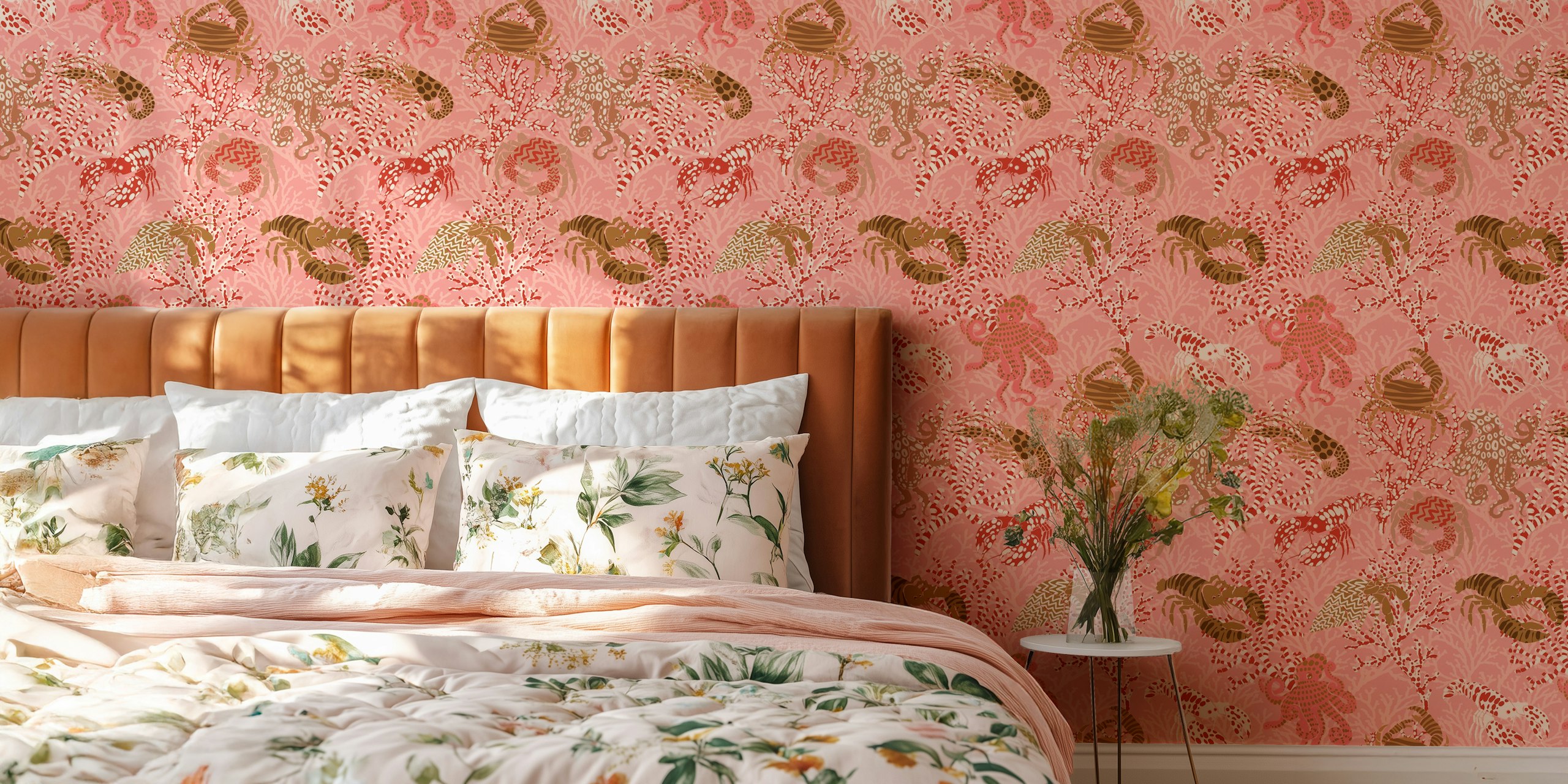 Vibrant coral reef behang in kamerinstelling