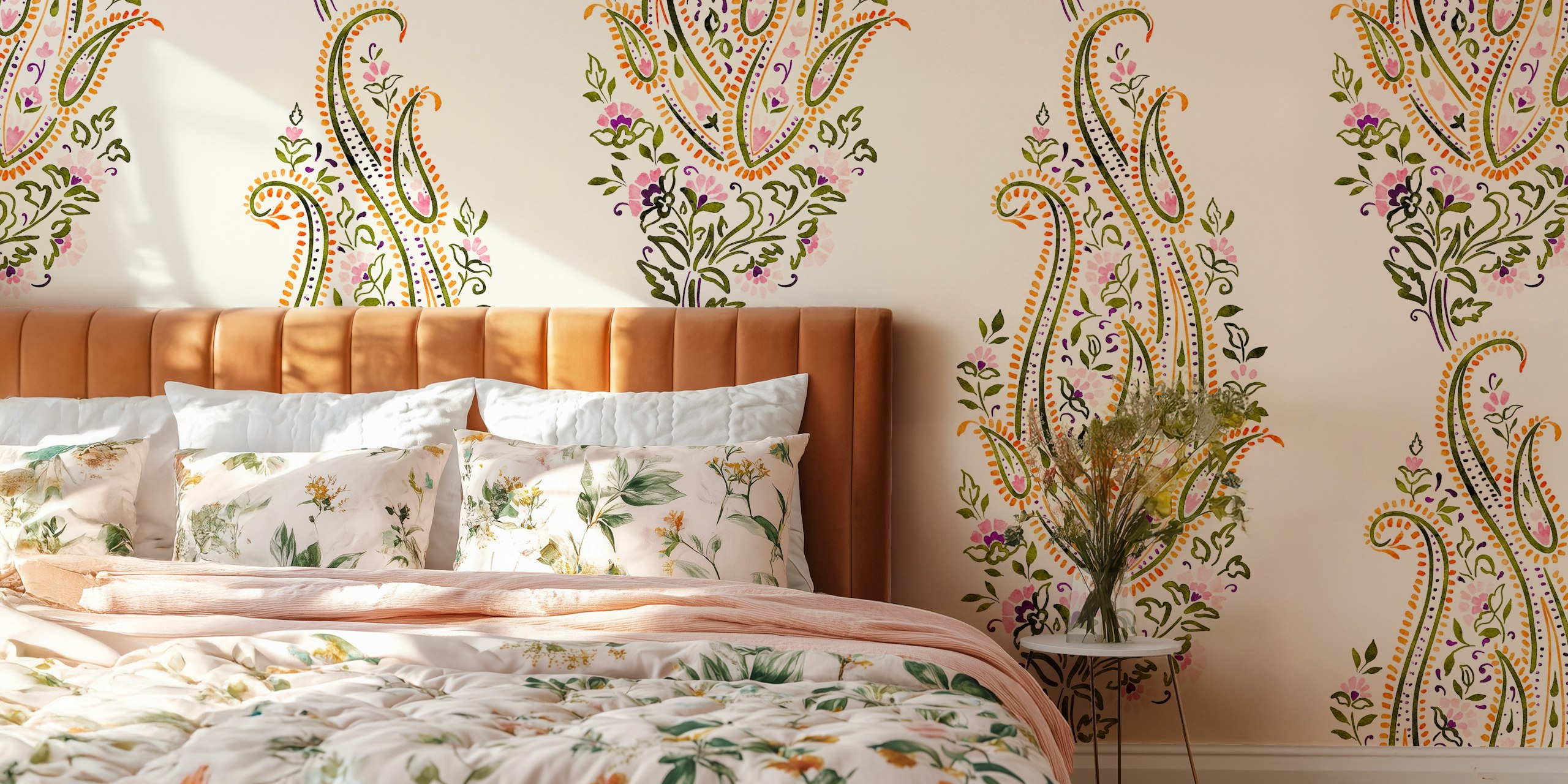 Indisk Floral Paisley design