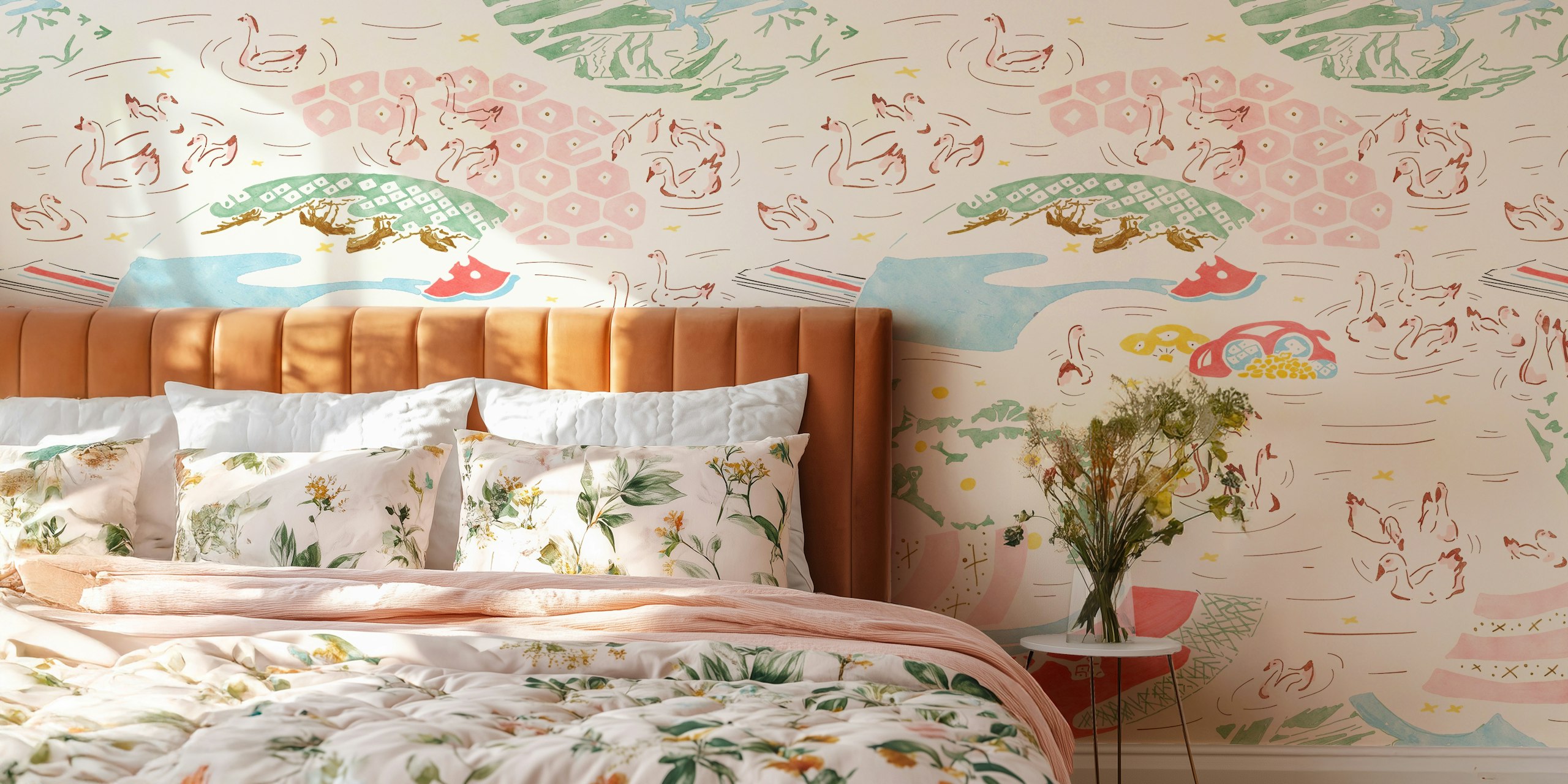 Lakeside serenity tapet i et rom