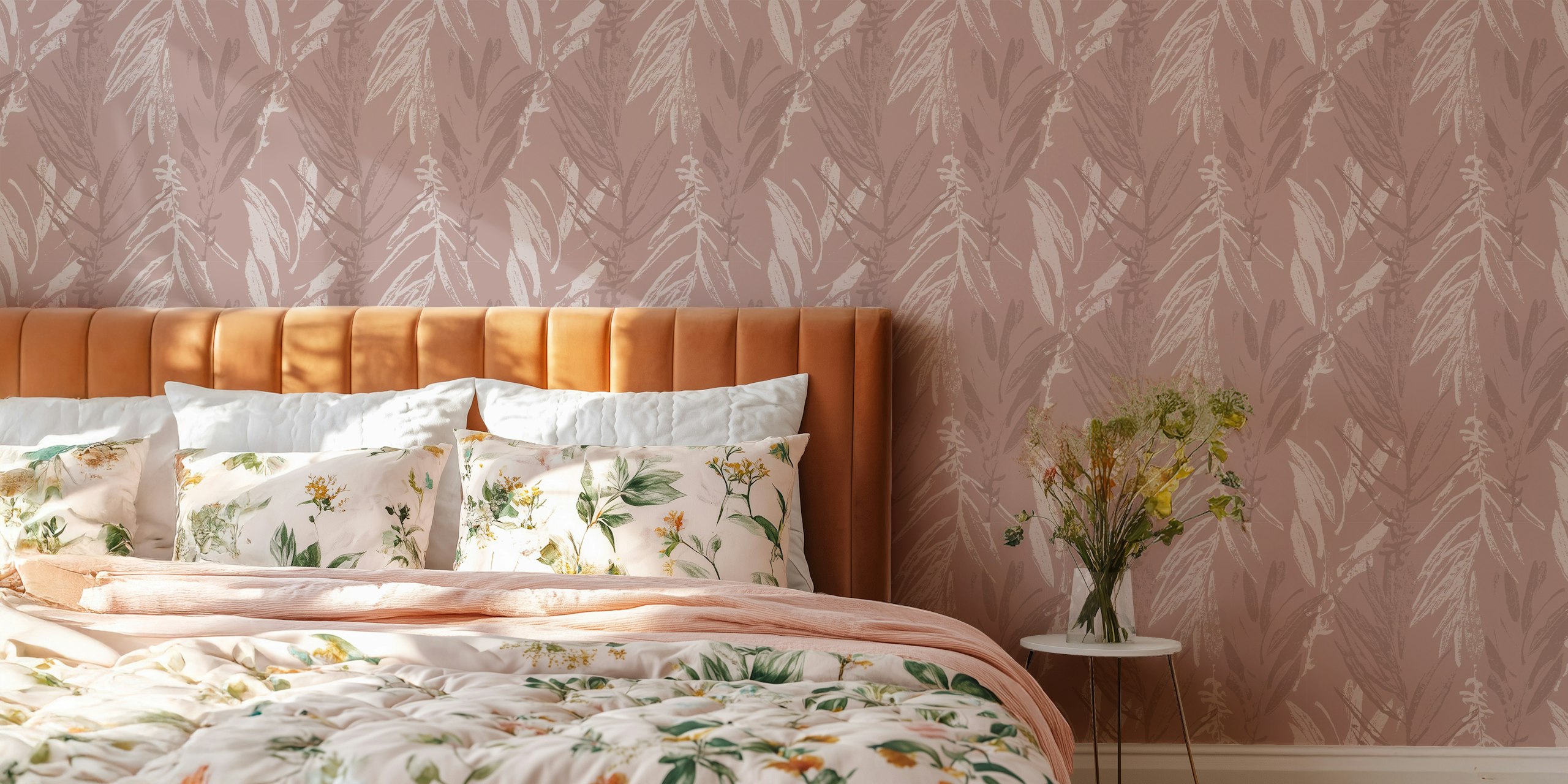 Summervibes Wallcovering in a room setting