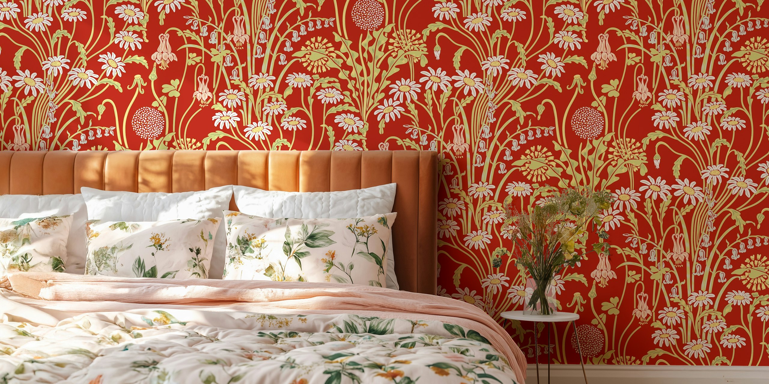 Victorian Meadow 6 wallpaper in a room