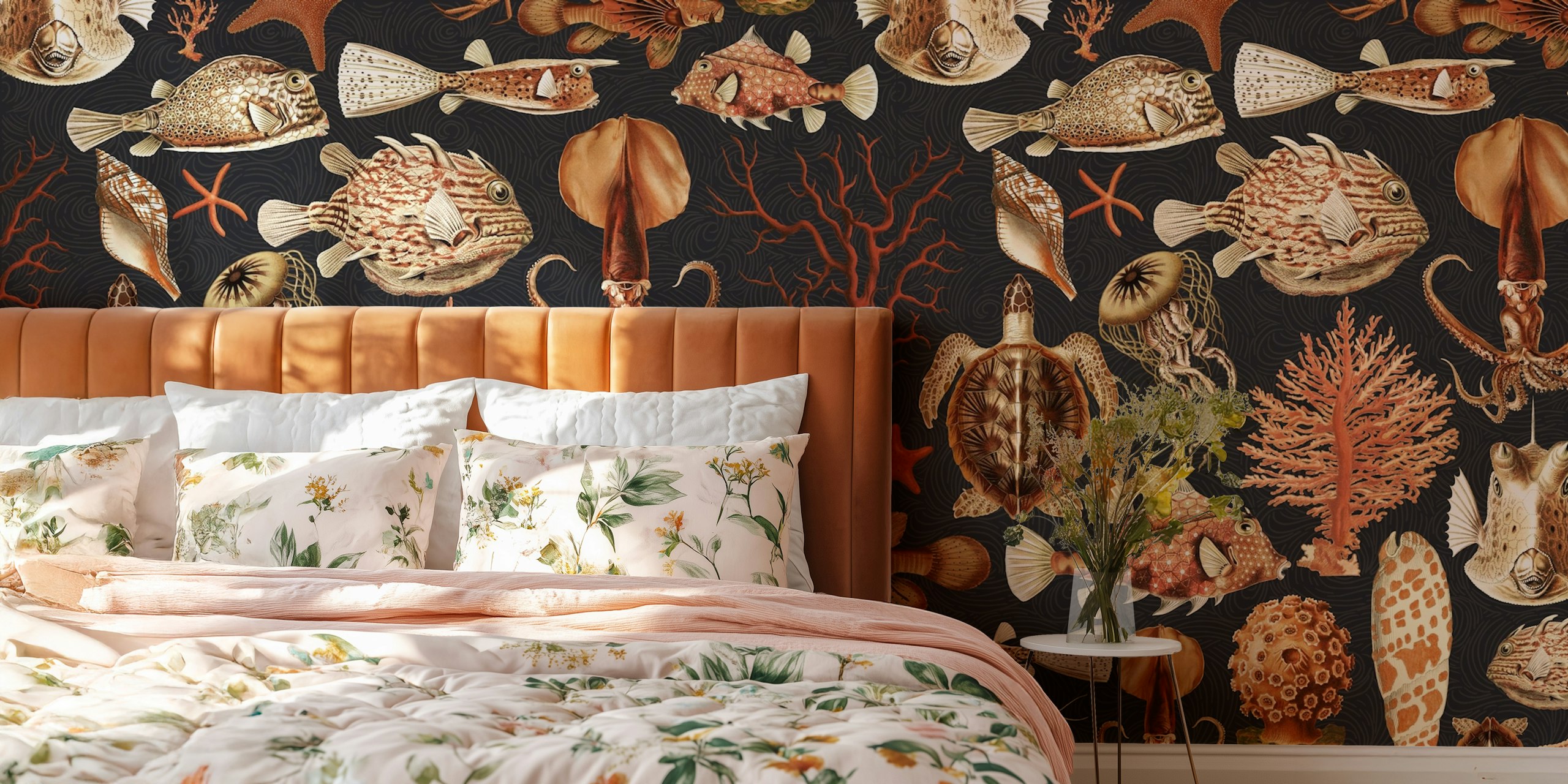 Papel de parede Majestic Oceania Marine Life em um quarto