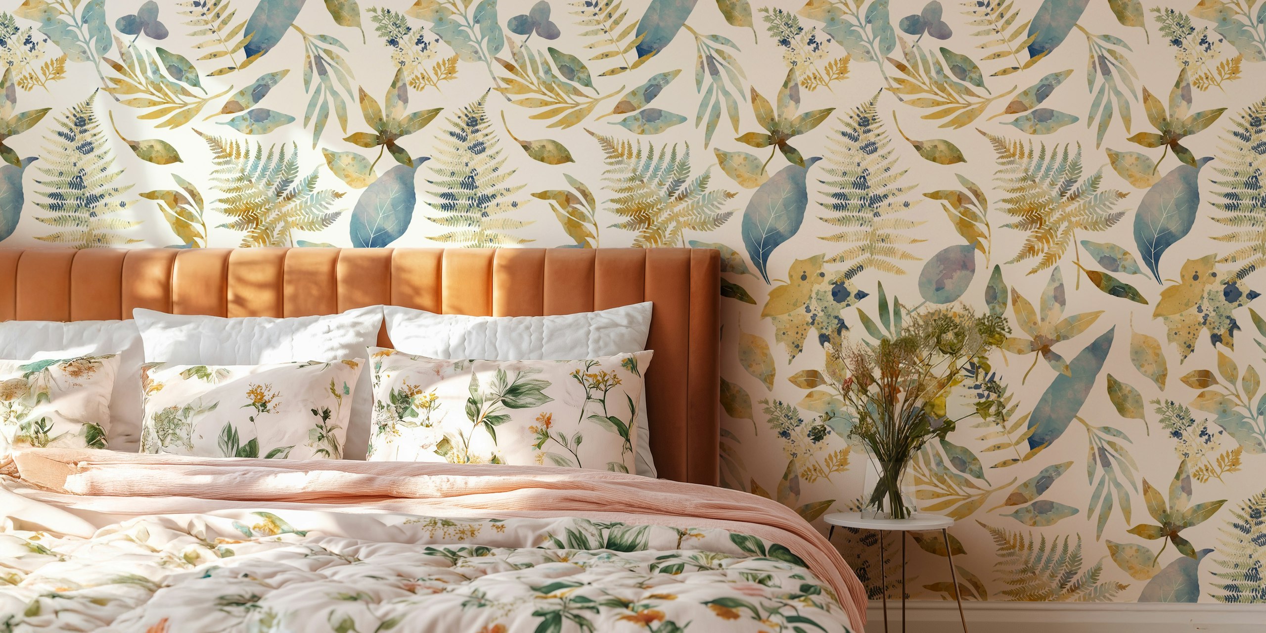 Whispering Nature Escape wallpaper in a room