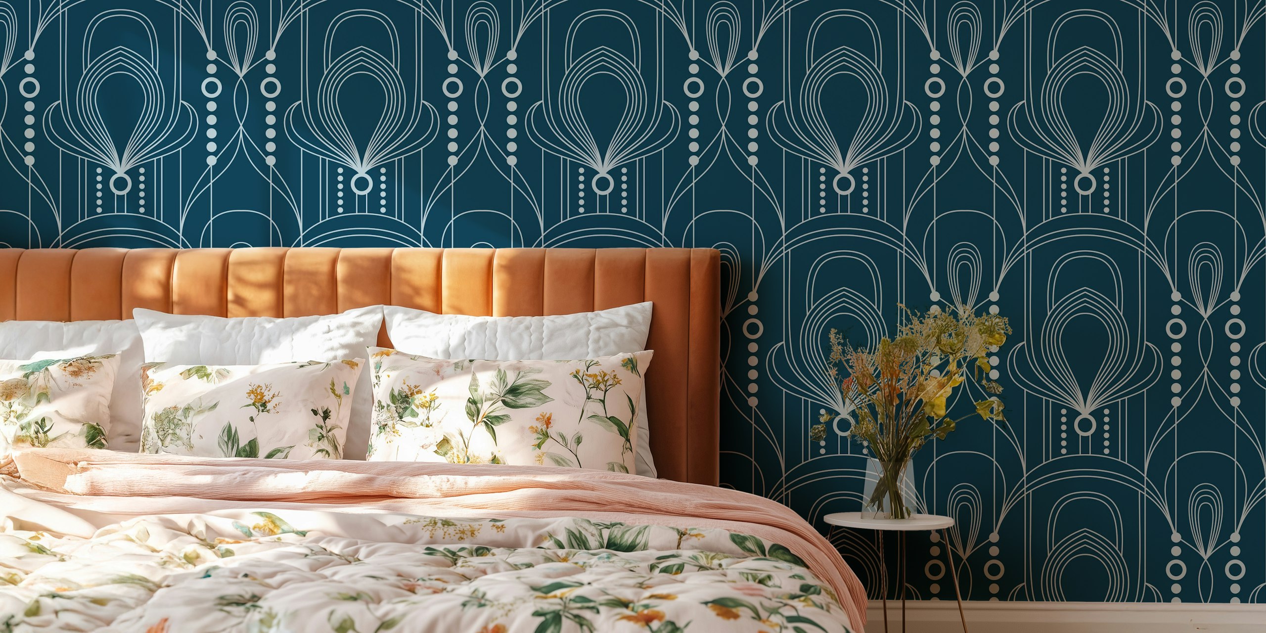 Carta da parati Classy Deco Nouveau in una stanza
