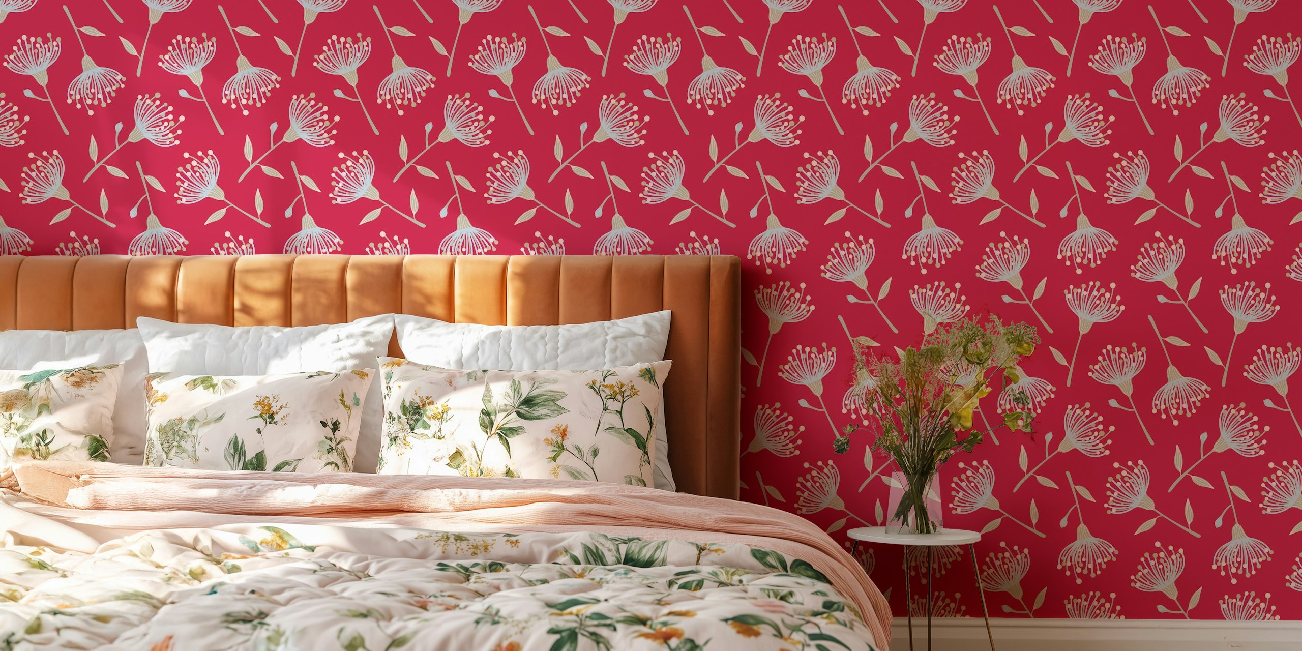 Eucalyptus floral - Magenta Red