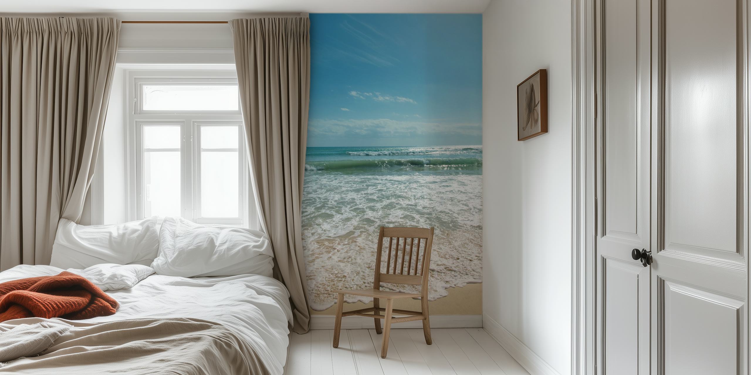 Caribbean Ocean Tapete in einem Zimmer