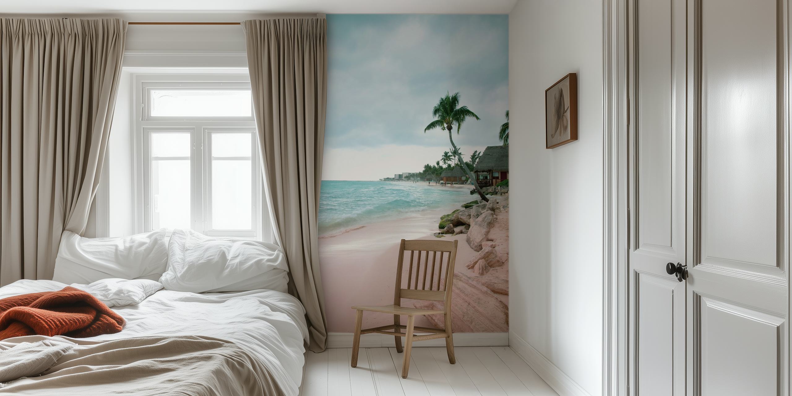 Tapeta Caribbean Palm Ocean v pokoji