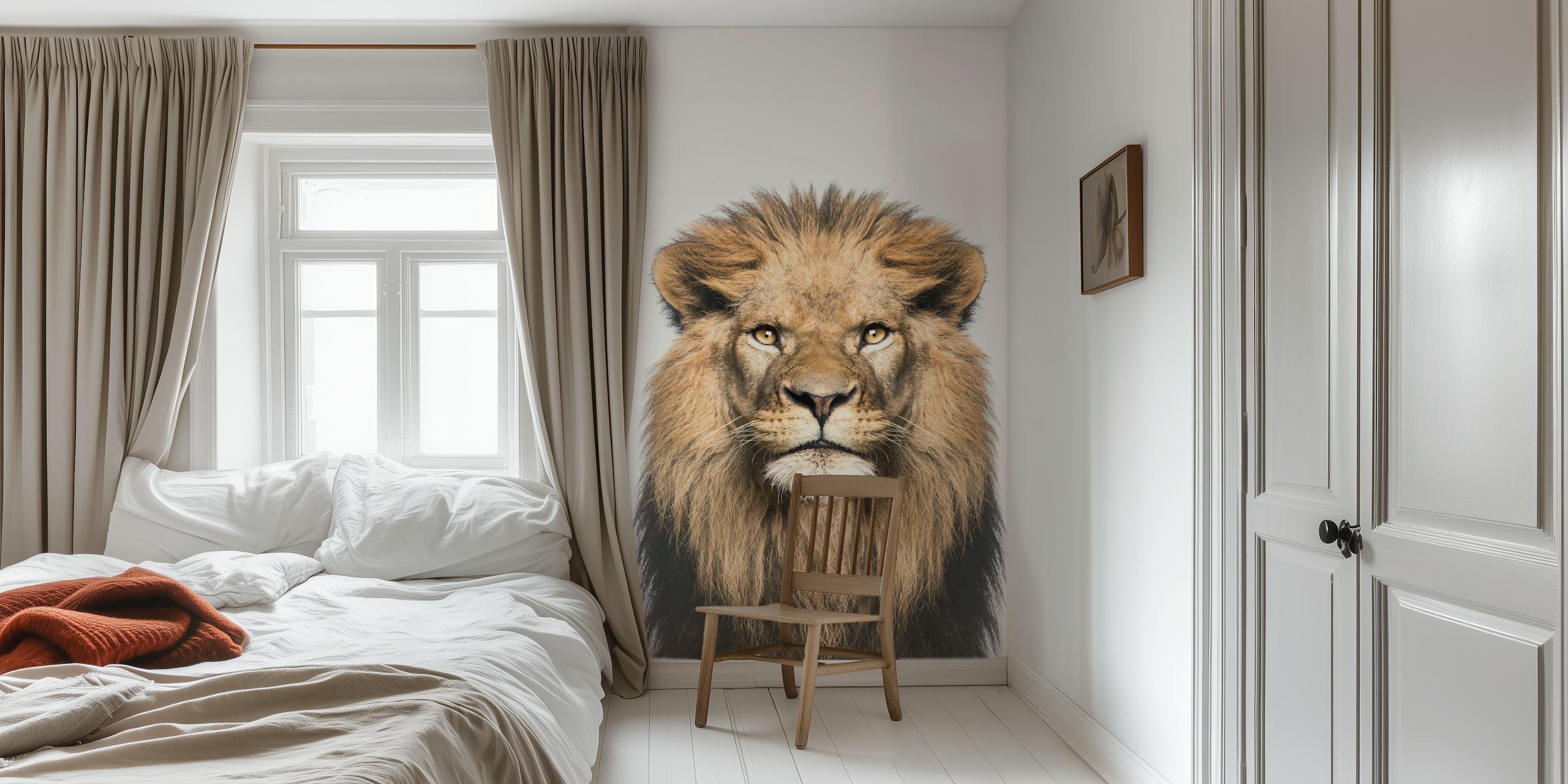 Majestic lion wallpaper v pokoji
