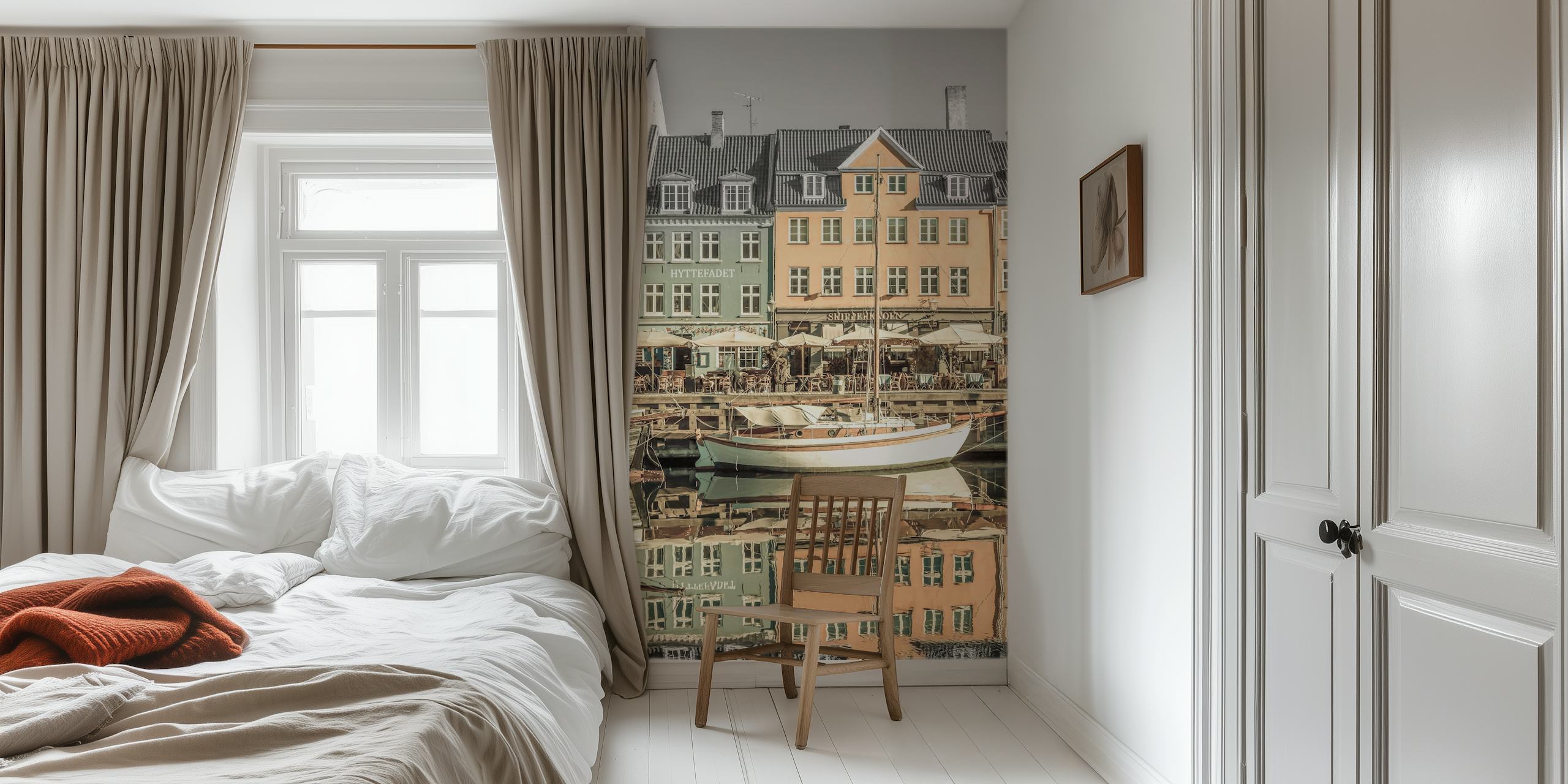 Copenhagen vintage wallpaper in a room