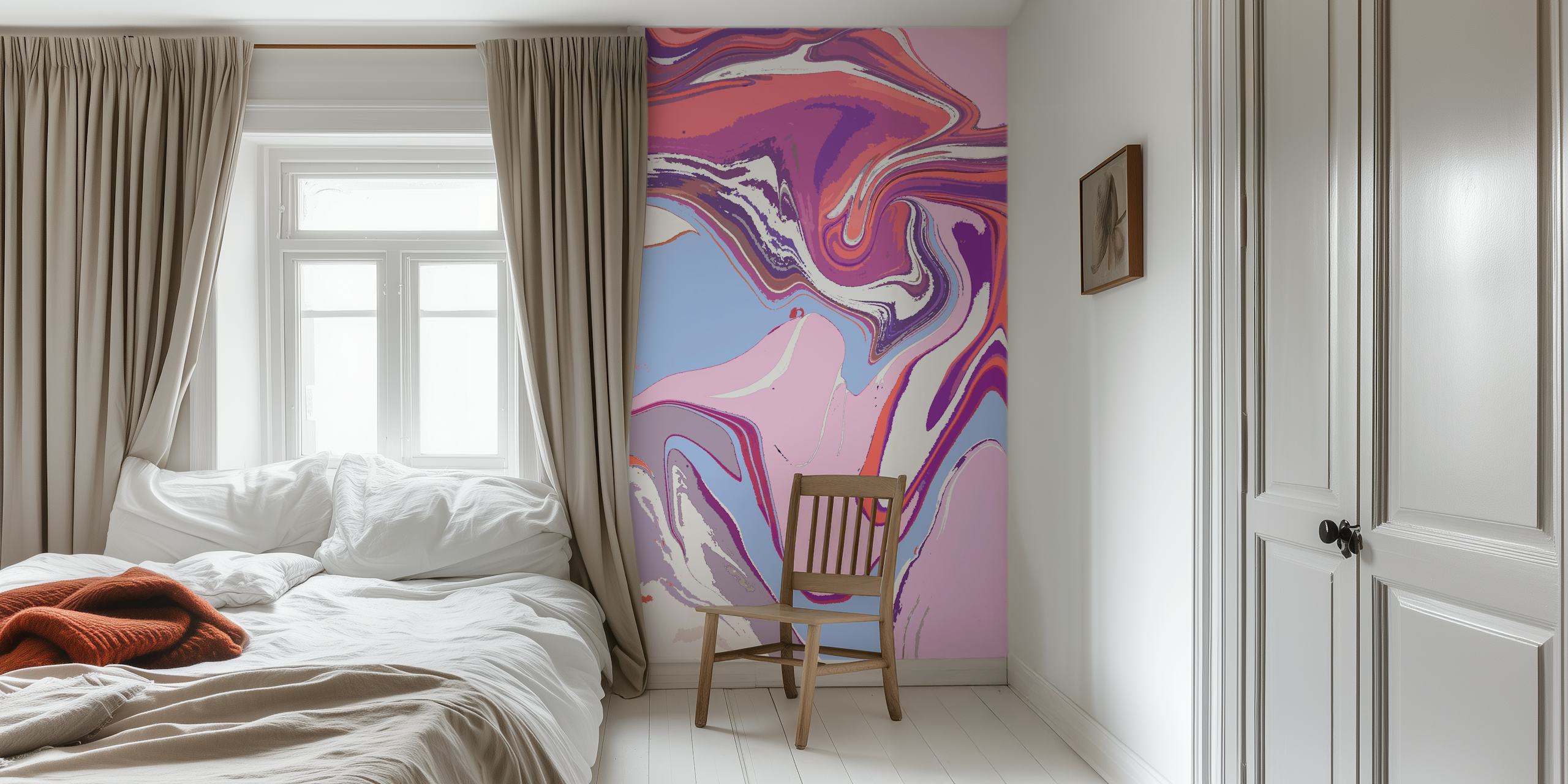 Marble Magic Mb002 Wallpaper Displayed In A Room