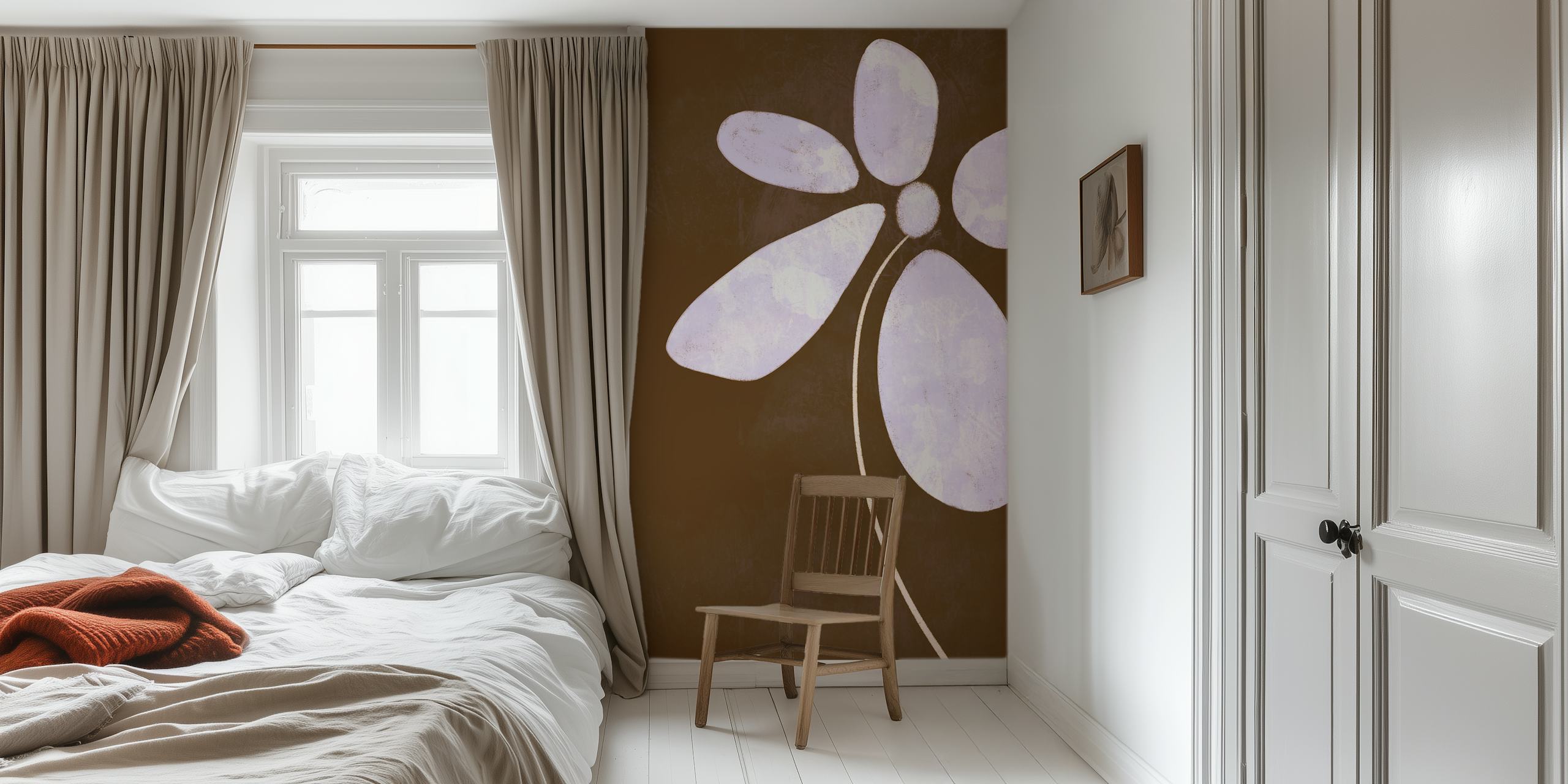 Tapeta Minimal Floral Abstract w pomieszczeniu