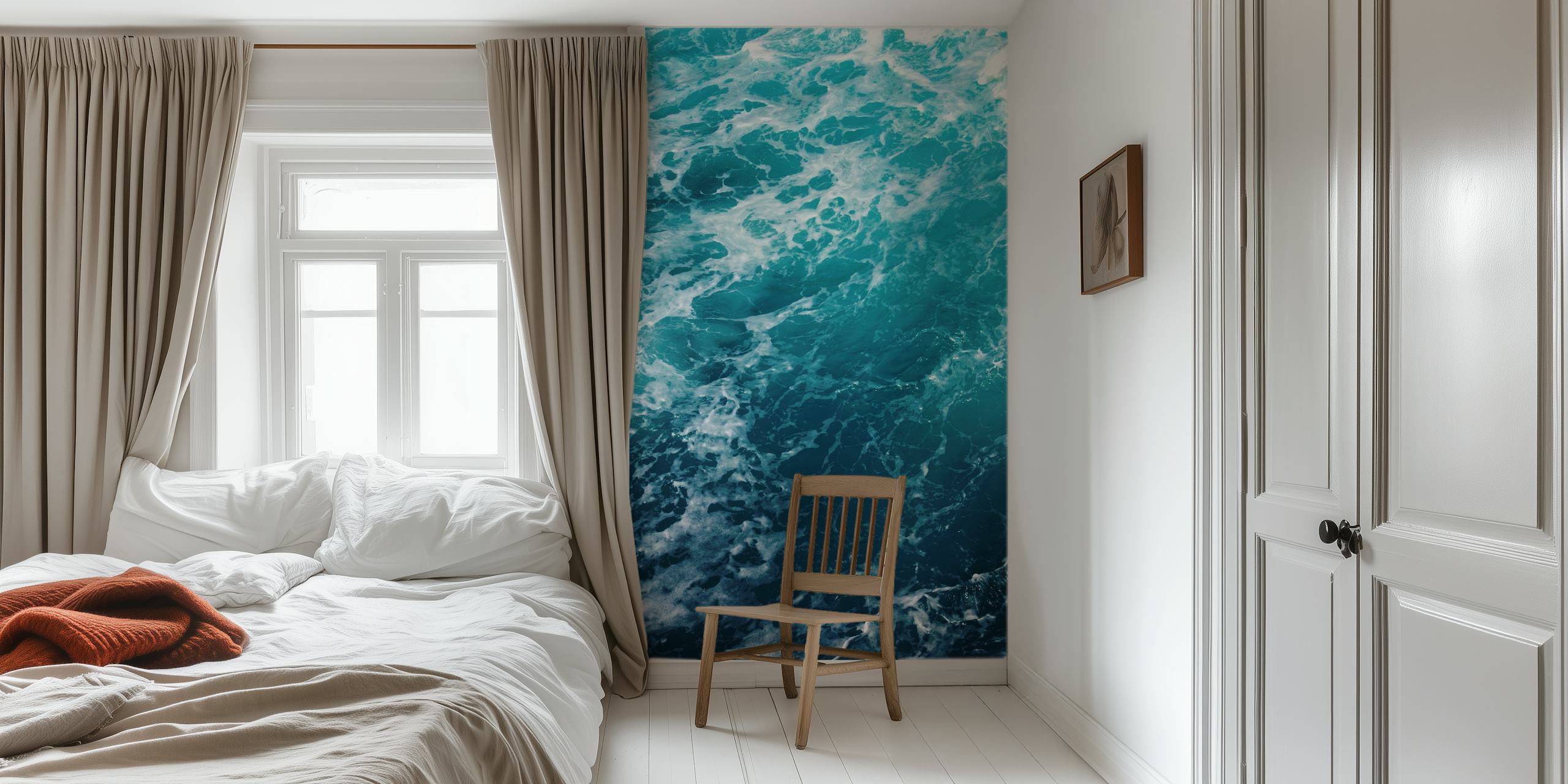 Oceán vzor mořských vln design