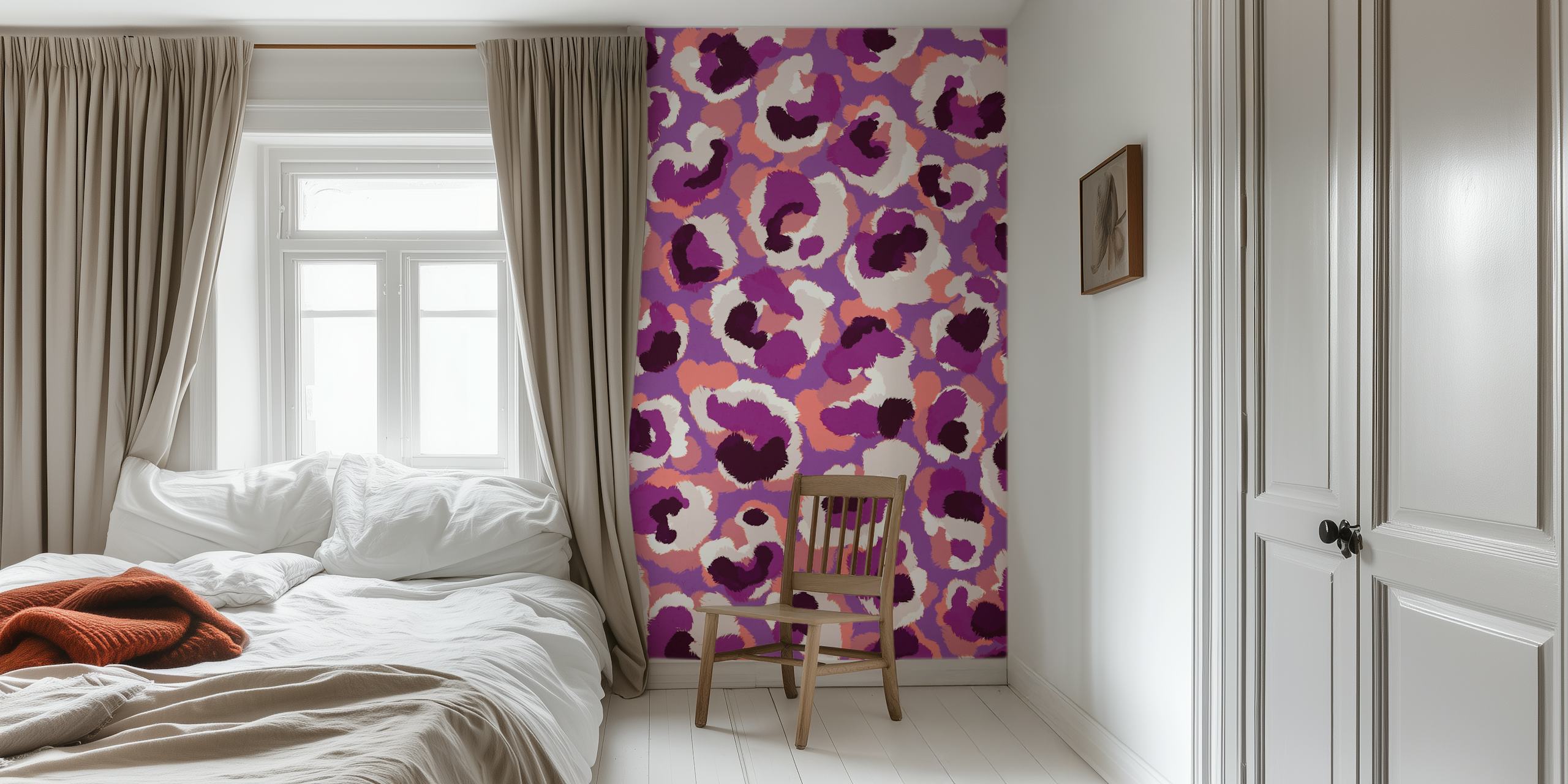 Ταπετσαρία Viola Pattern σε ρύθμιση δωματίου