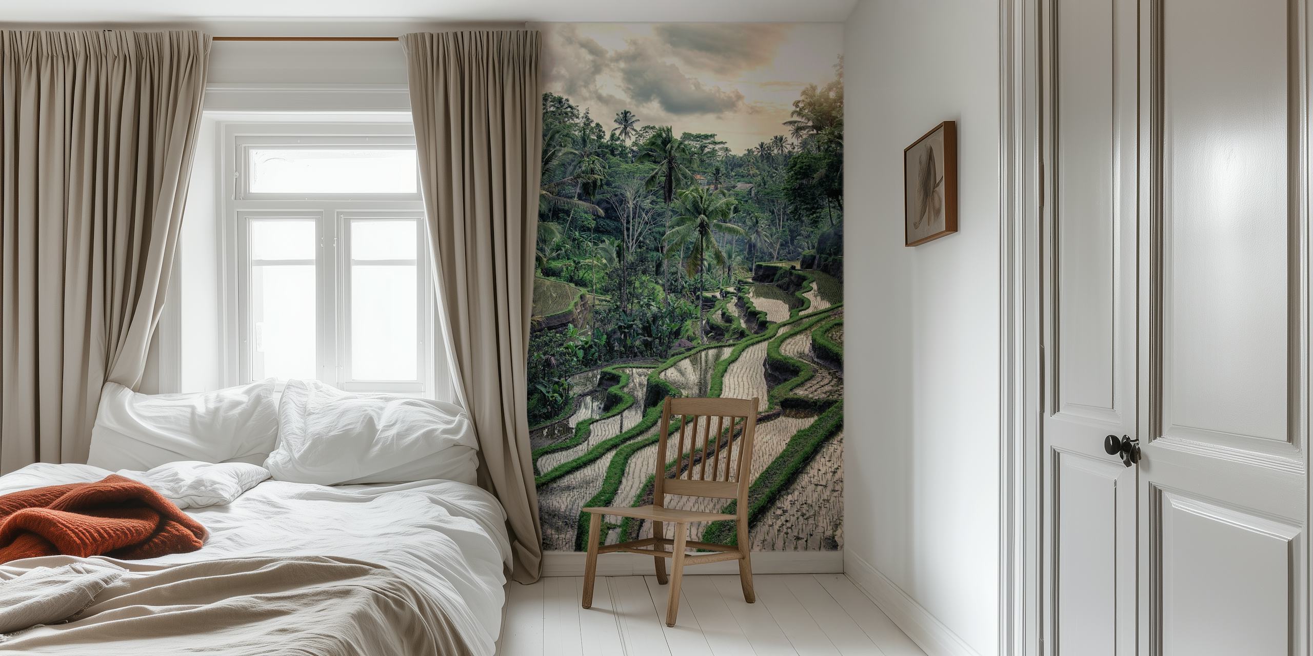 Carta da parati Tegallalang Rice Terrace in una stanza