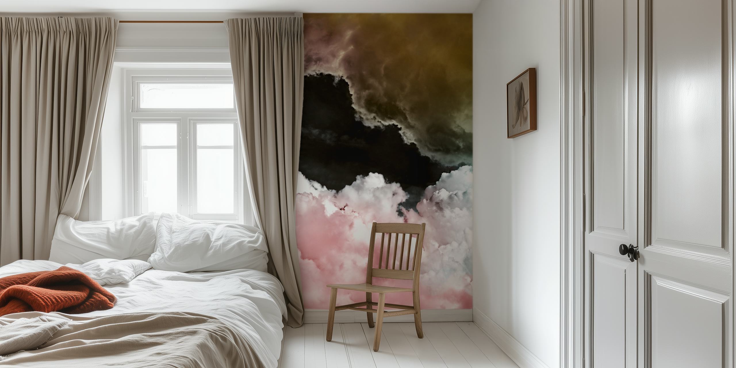 Papier peint Pink clouds dans une pièce
