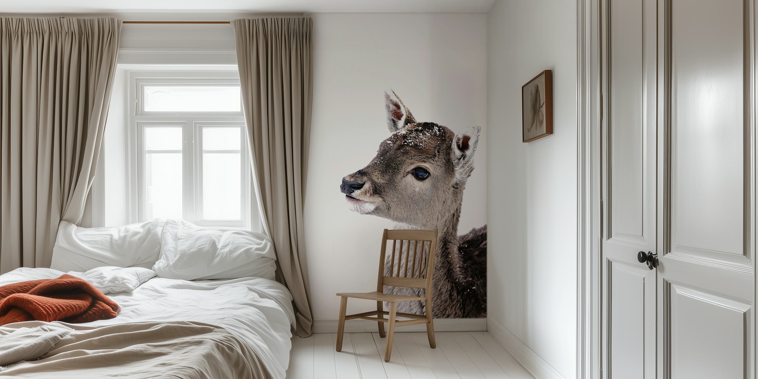 Little Fawn Fiona wallpaper in a room