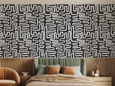Monochrome Maze Design