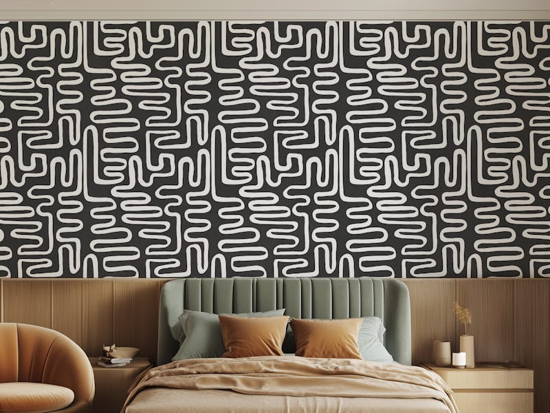 Monochrome Maze Design