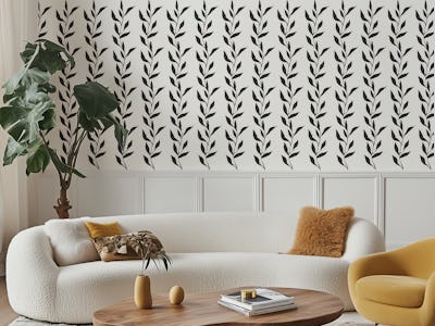 Monochrome Leaf Design