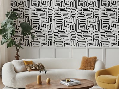 Monochrome Maze Art