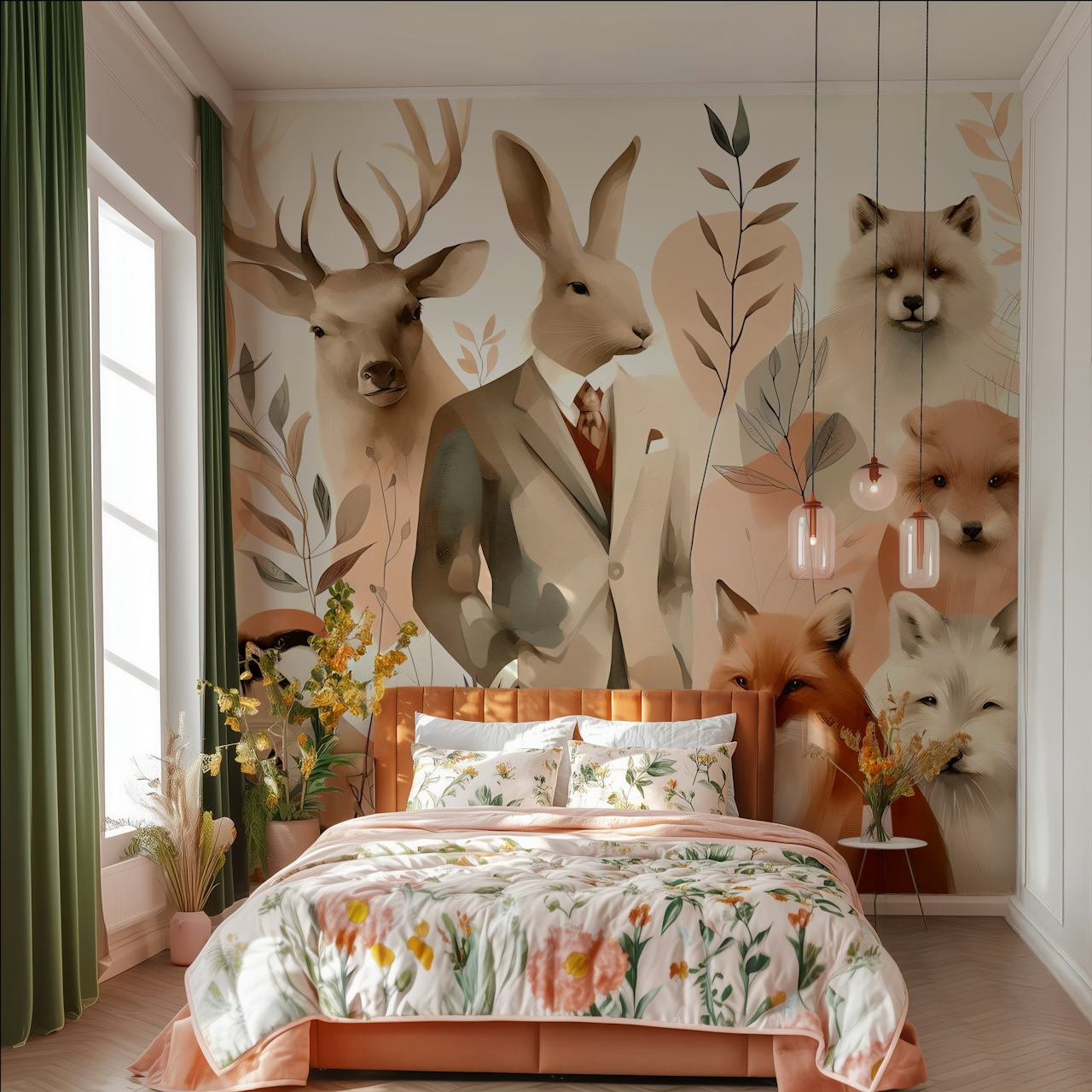 My Guardian Animals papel de parede em um quarto