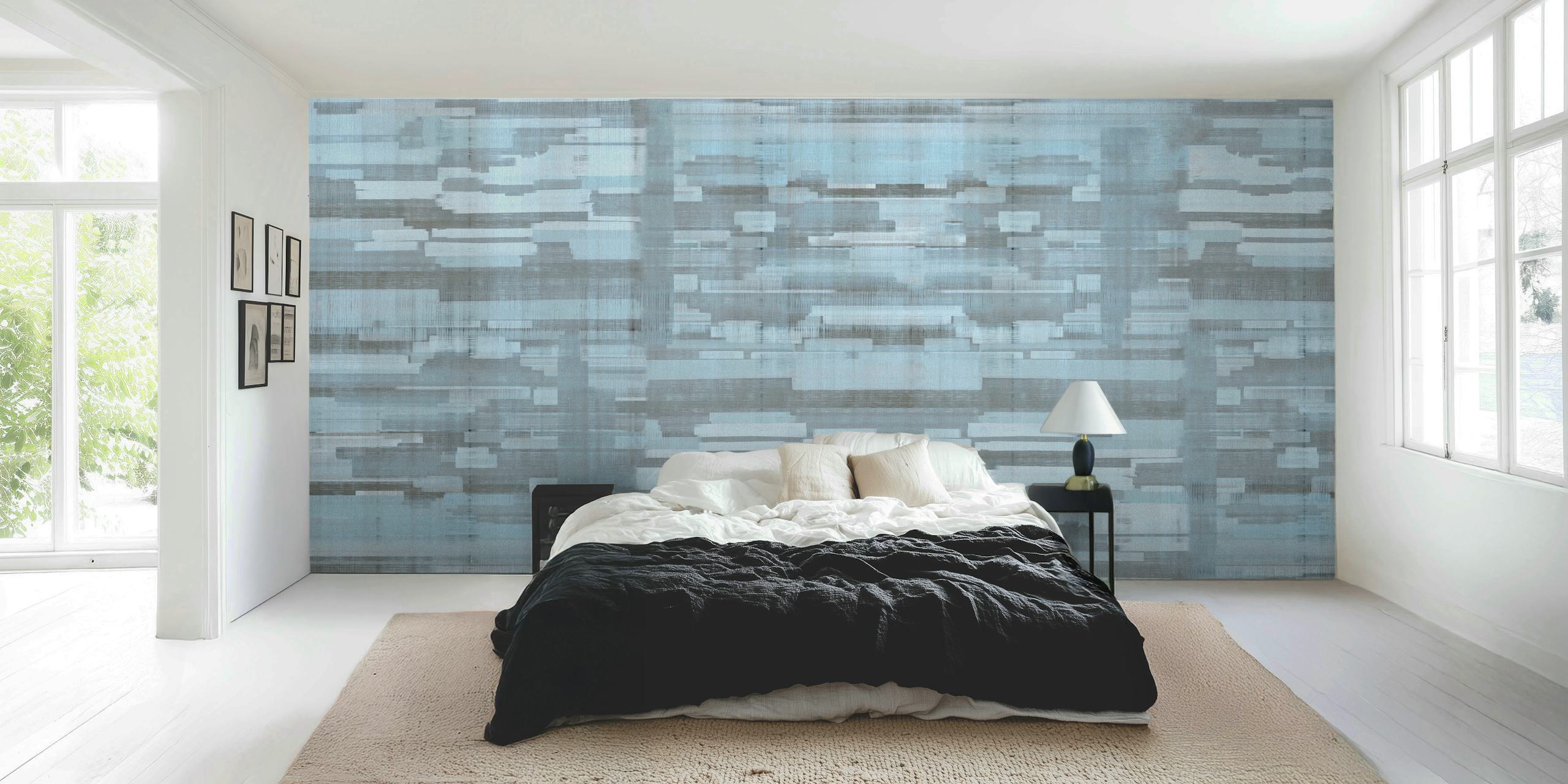 Urban Chic Silk Texture wallpaper in a room