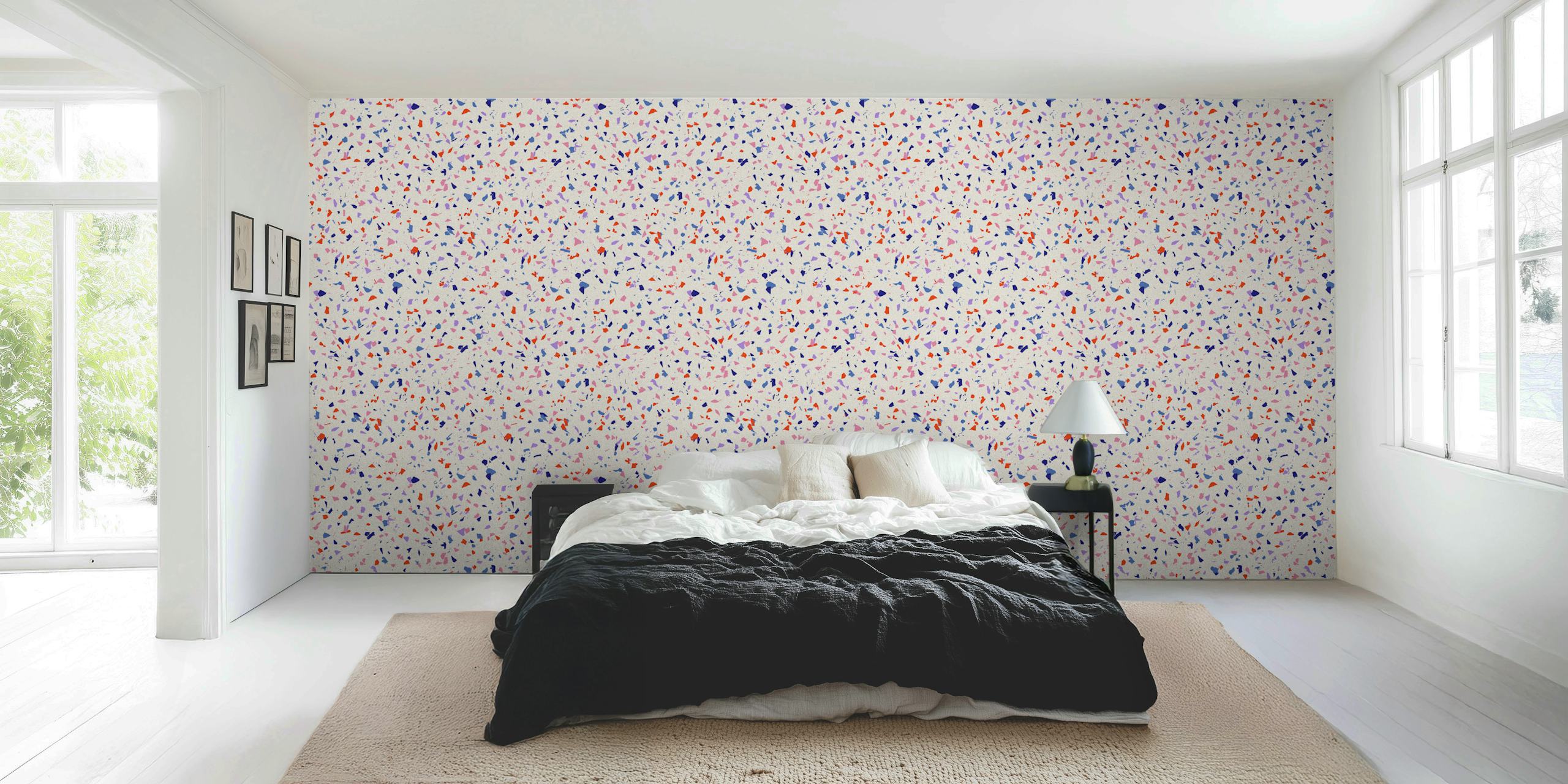 Bold Terrazzo wallpaper in a room setting