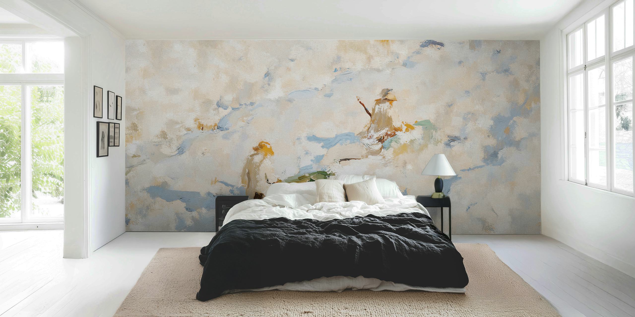 Tapet med design af Serene River Journey