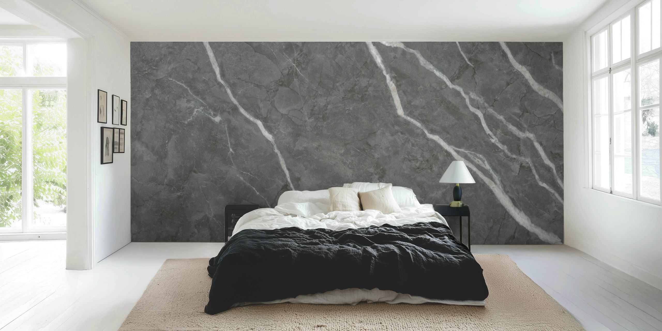Pietra Grey Granite tapeta v pokoji
