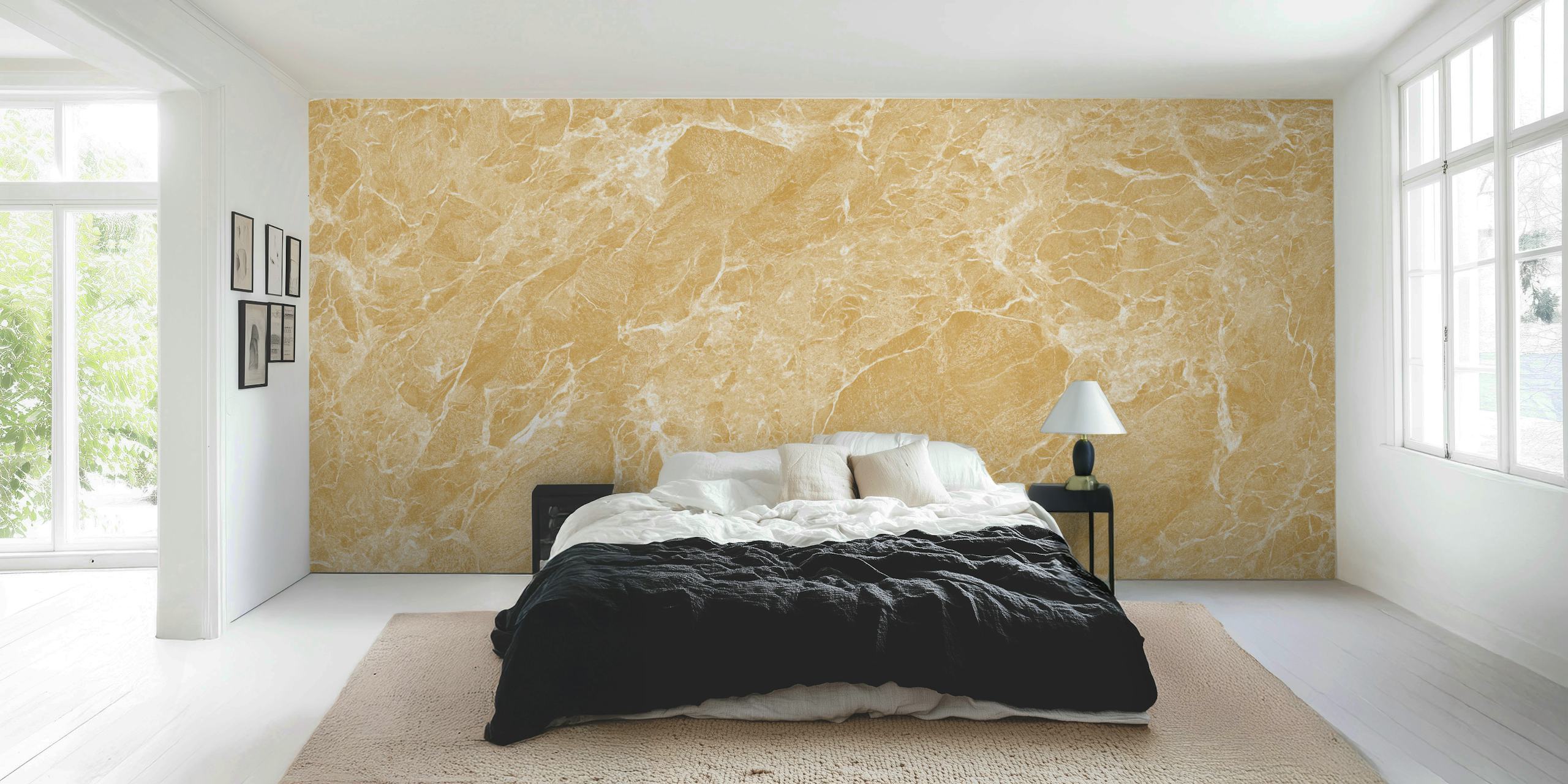 Royal Golden Marble Tile tapet i et rum