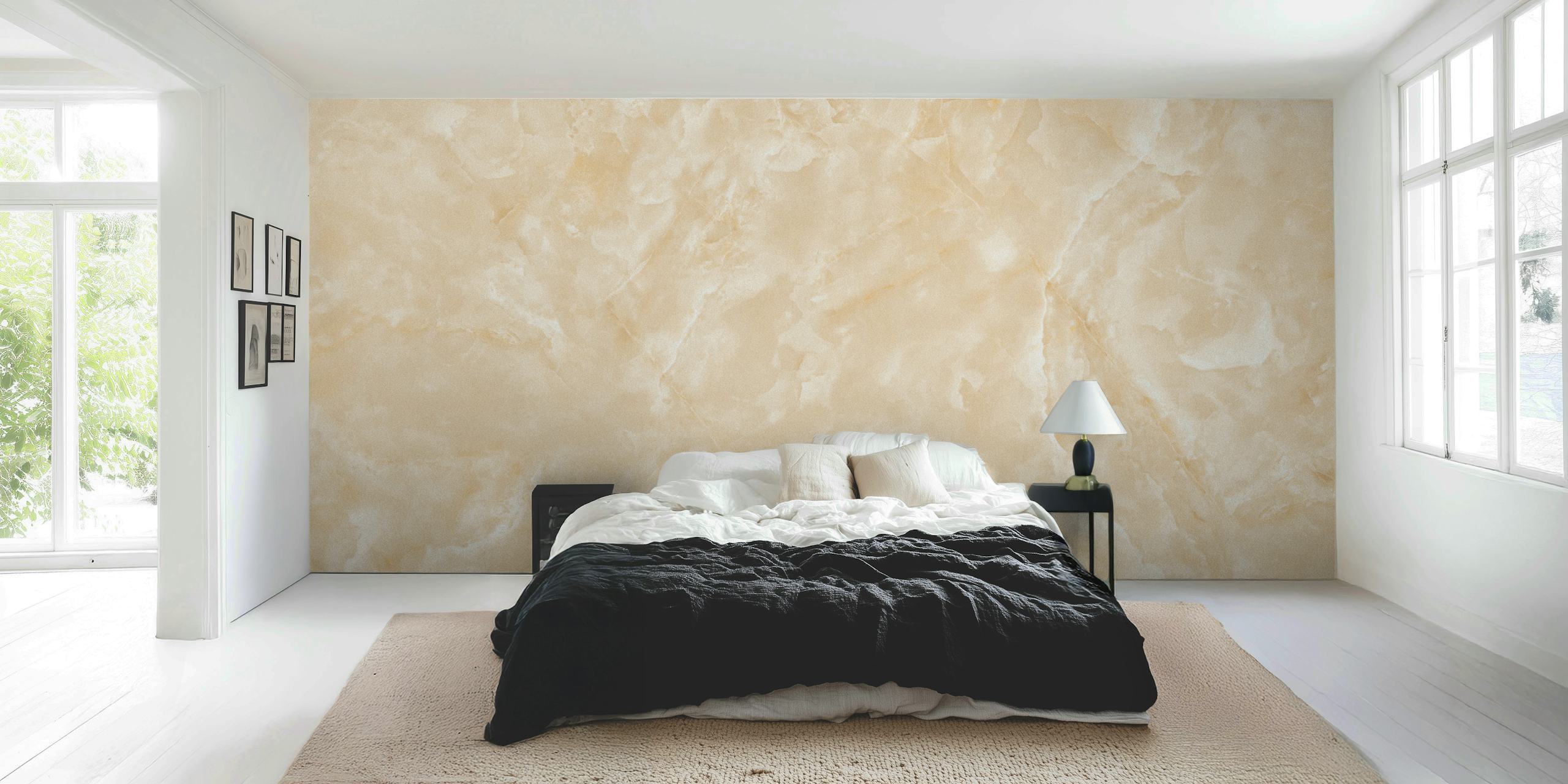 Beige Cloud Onyx Tile tapetti huoneessa